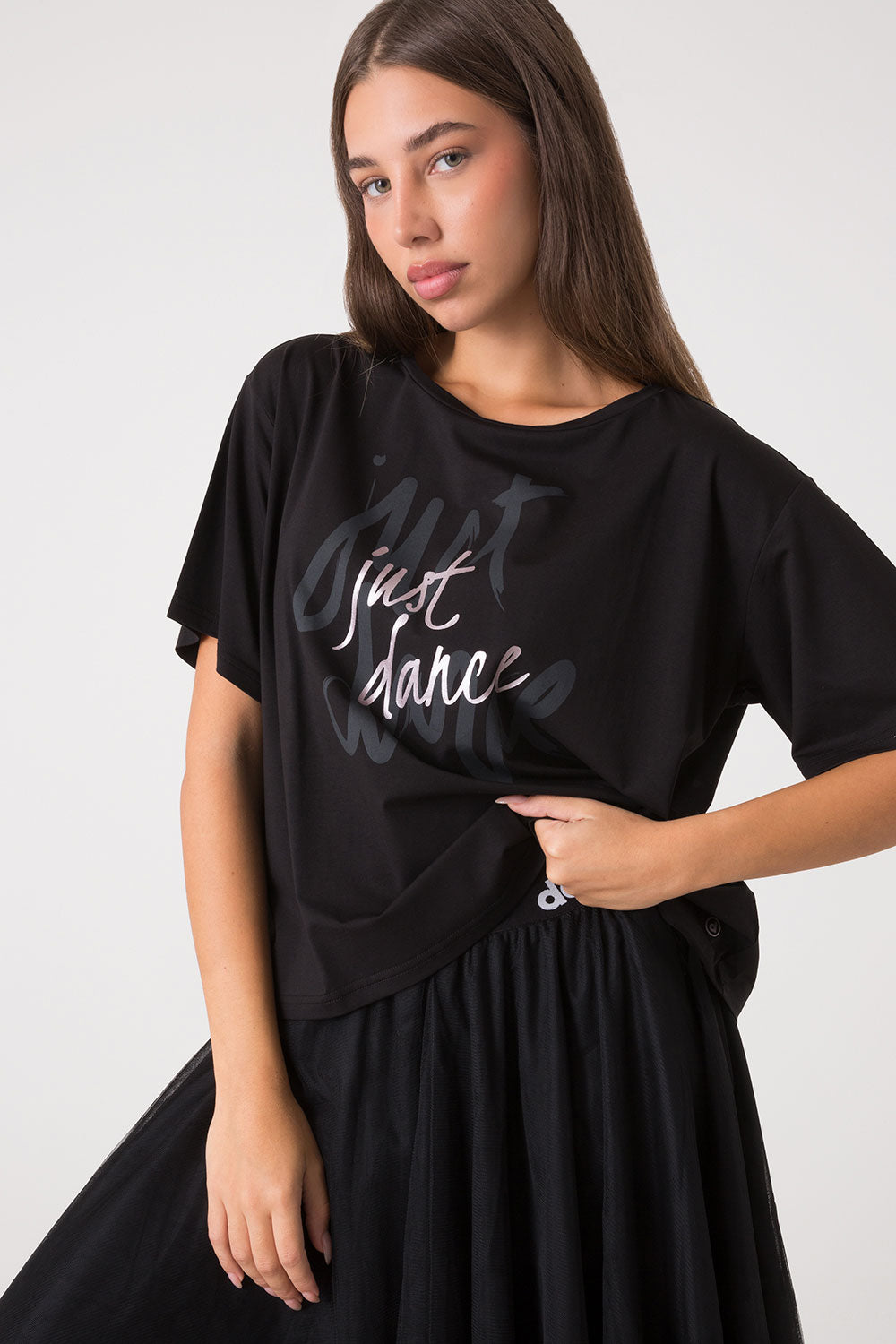 dimensione-danza-t-shirt-over-con-stampa-tono-su-tono-donna image 4