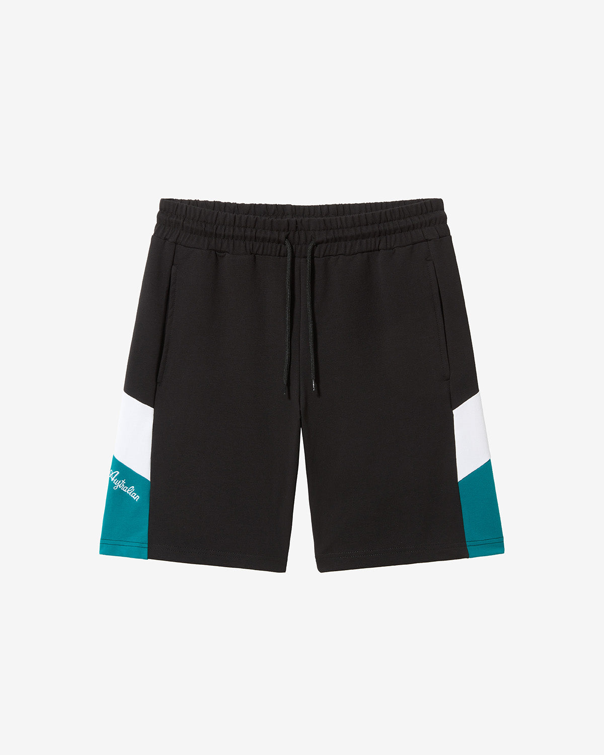 australian-icon-short-pantaloncino-in-felpa-nero-made-in-italy image 5