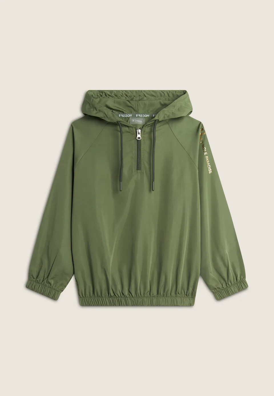 freddy-giacca-soft-shell-bambina-cappuccio-mezza-zip-giacca-antivento-ragazza image 1