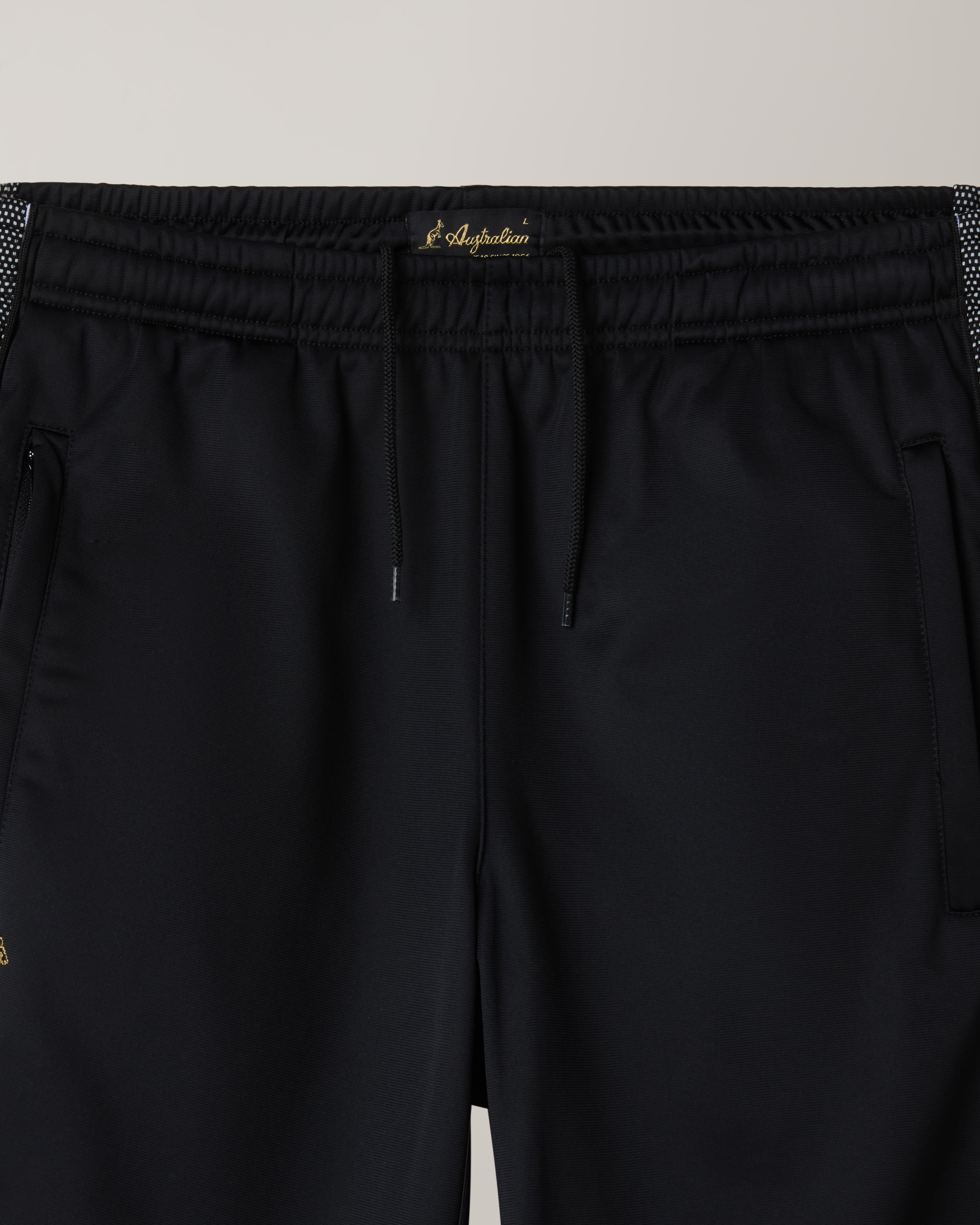 australian-black-tape-track-pants-pantalone-tuta-in-acetato-nero-made-in-italy image 5