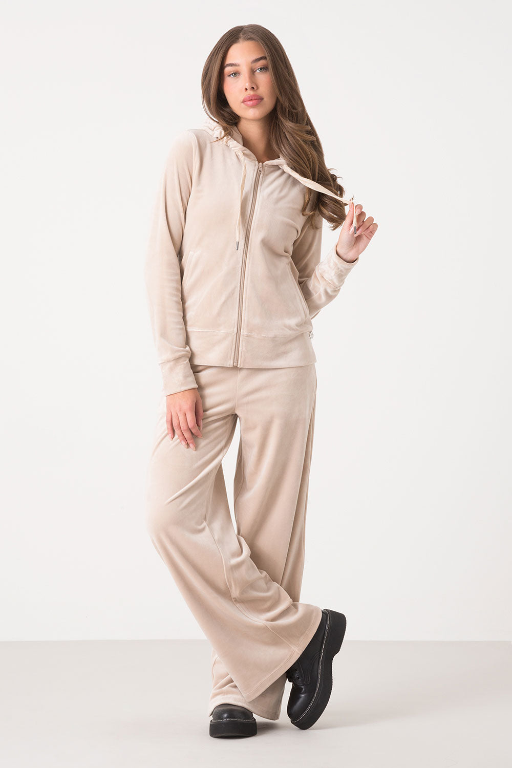 dimensione-danza-felpa-cappuccio-full-zip-in-ciniglia image 3