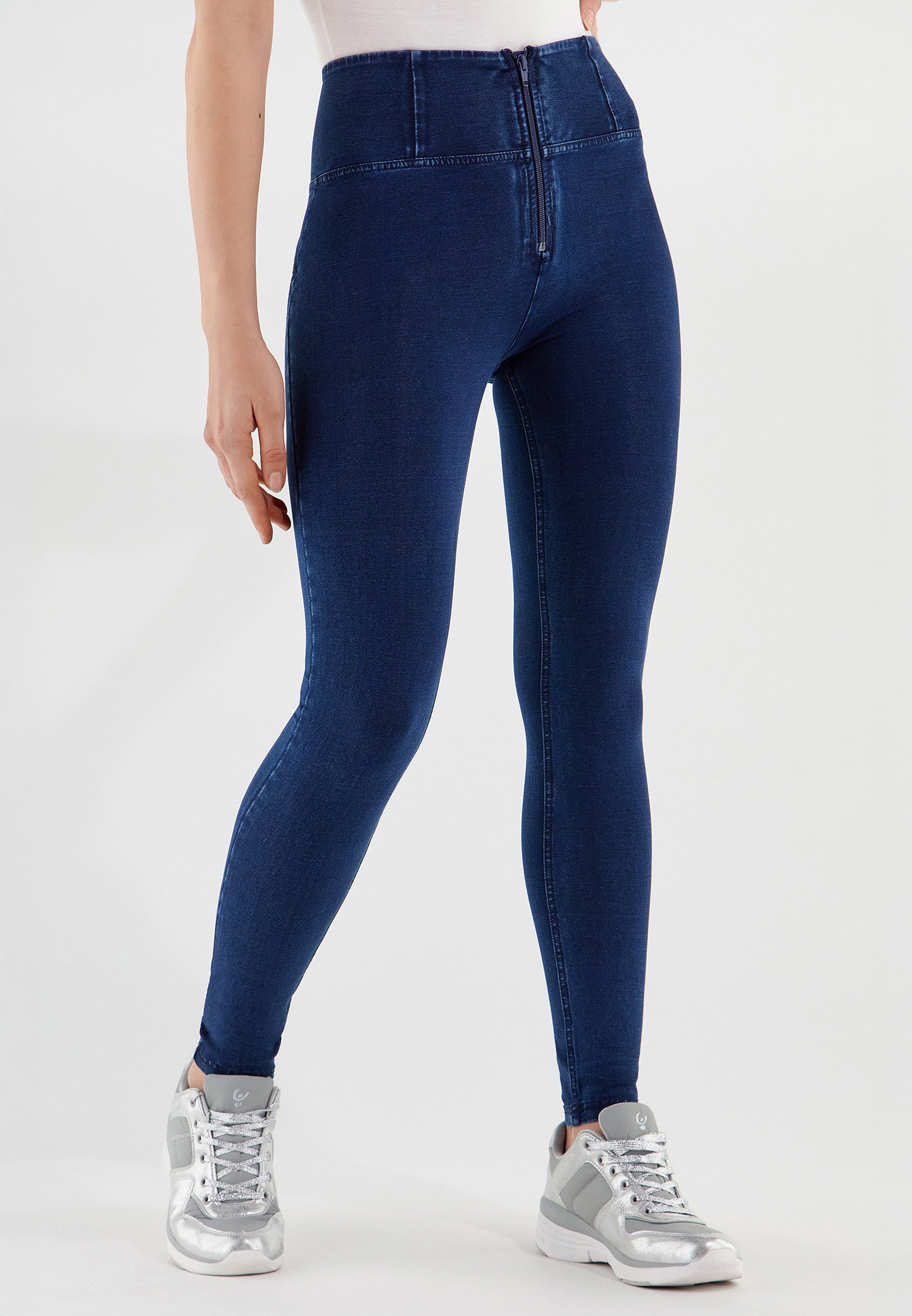 freddy-pantalone-wr-up-skinny-vita-alta-regular-in-denim-elasticizzato-donna image 7