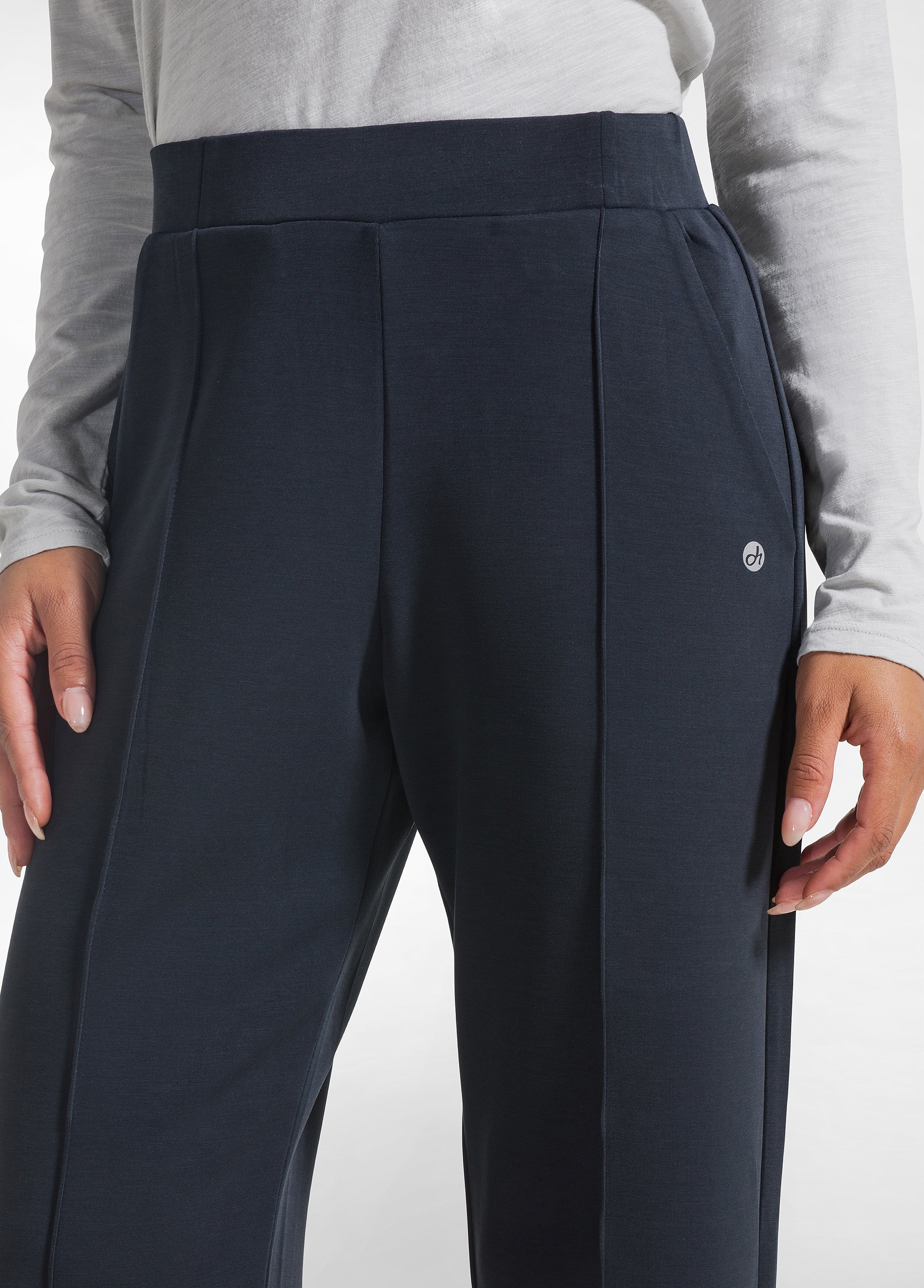 deha-pantalone-dritto-in-modal-soft-touch-nero-d32005 image 4