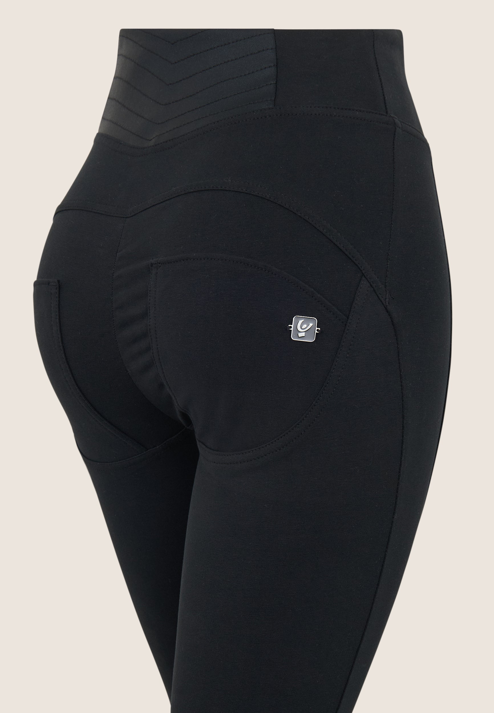 freddy-pantaloni-wr-up-superskinny-7-8-vita-alta-con-tessuti-a-contrasto image 8