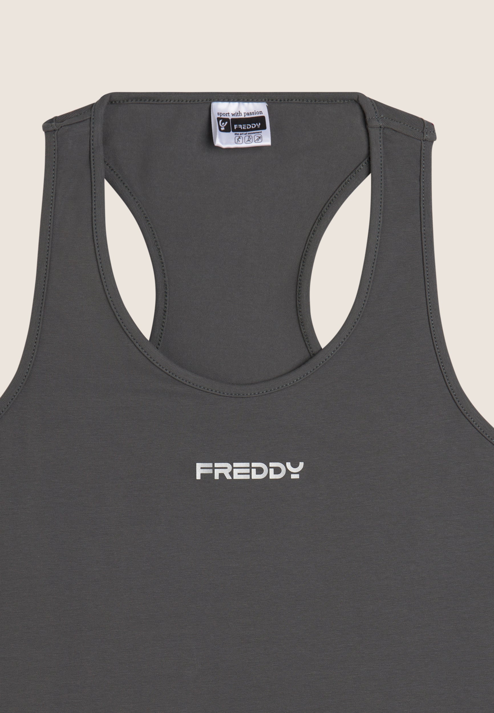 freddy-canotta-donna-in-jersey-elasticizzato-con-spalline-ampie image 3