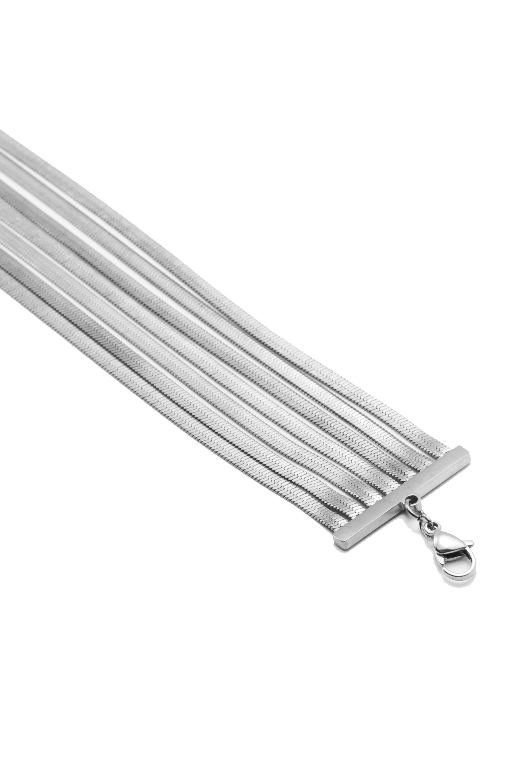 freddy-bracciale-multi-filo-in-acciaio-silver-catena-serpente image 2