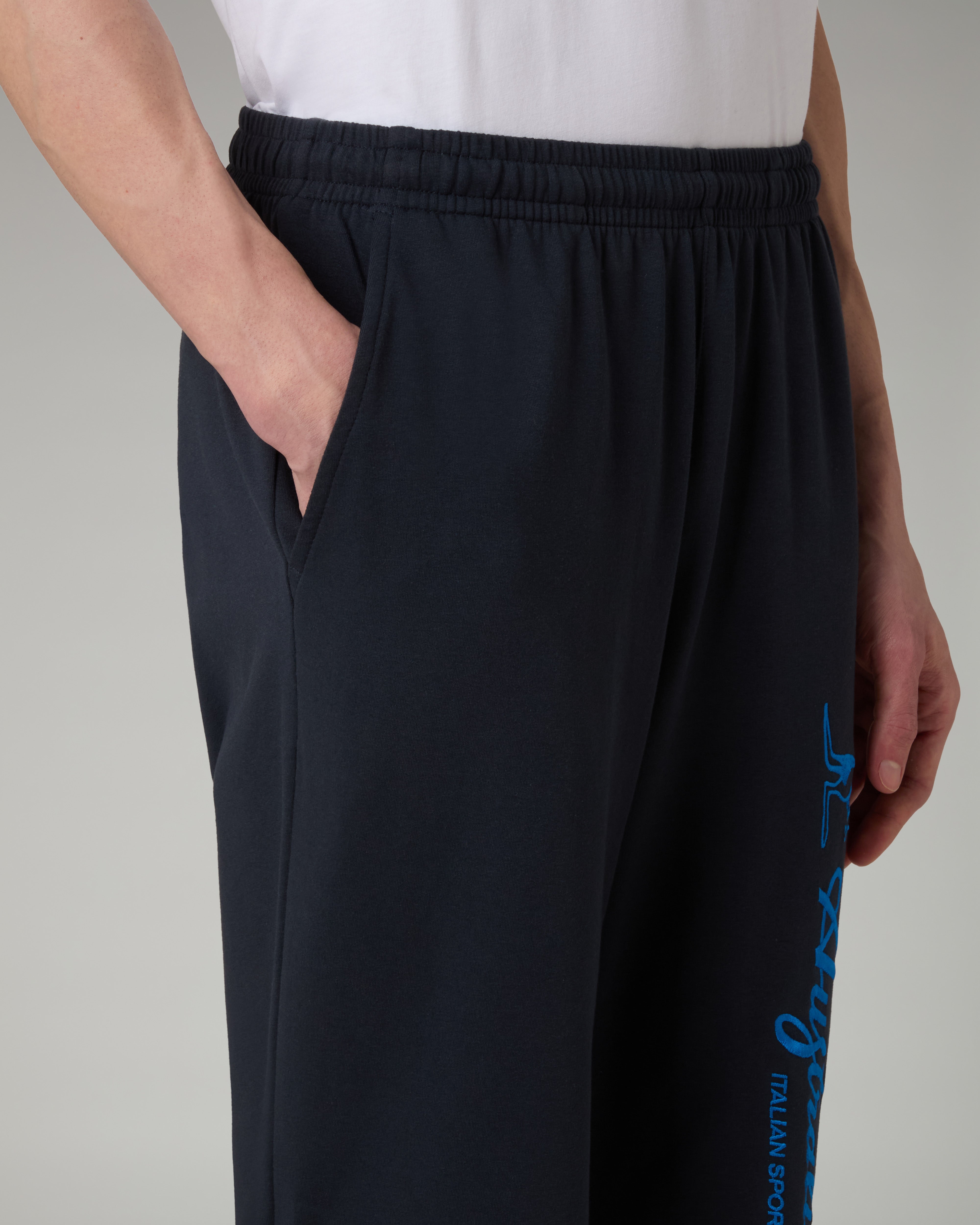 australian-statement-logo-track-pant-pantalone-tuta-blu-navy image 4