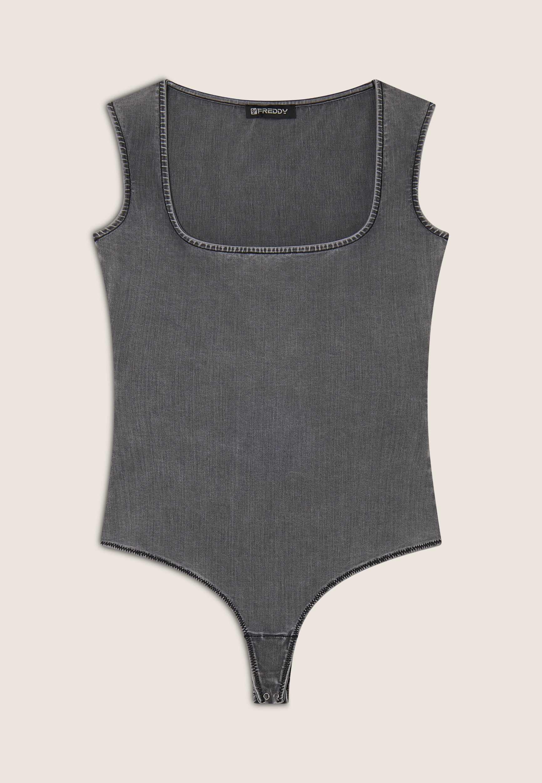 freddy-body-senza-maniche-in-jersey-tencel-effetto-denim image 6