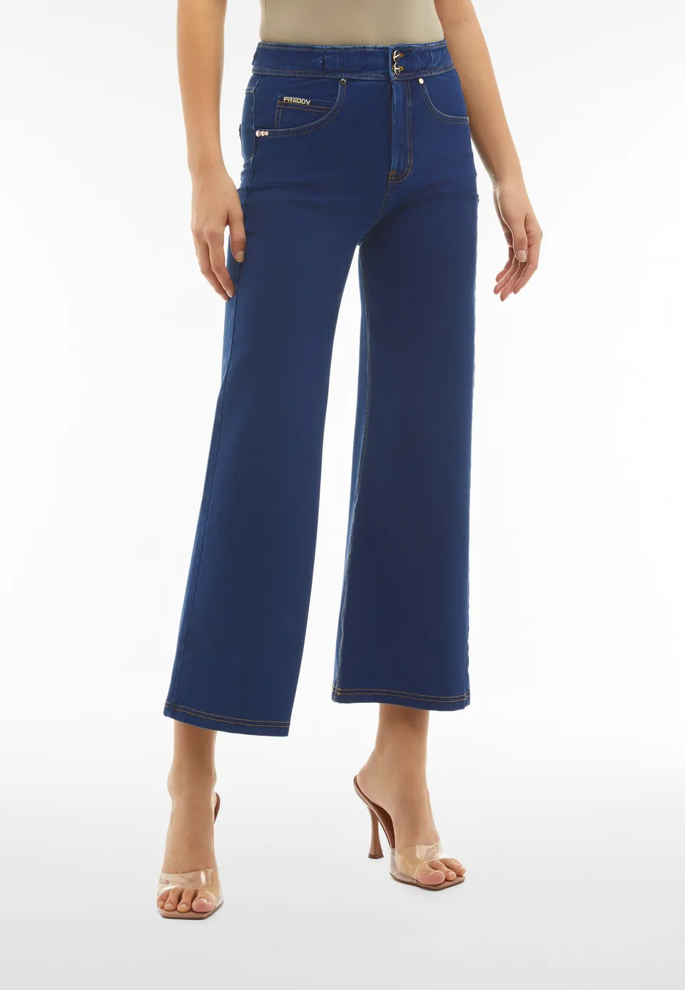 freddy-pantaloni-n-o-w-wide-leg-cropped-vita-alta-jersey-denim image 1