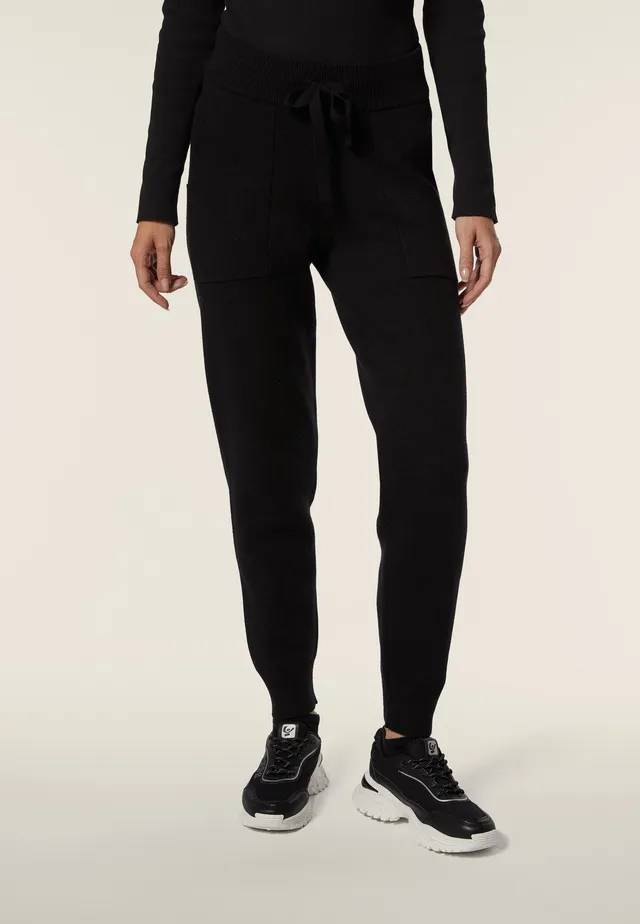 freddy-pantalone-tricot-rasata-con-polsini-e-vita-a-coste image 1