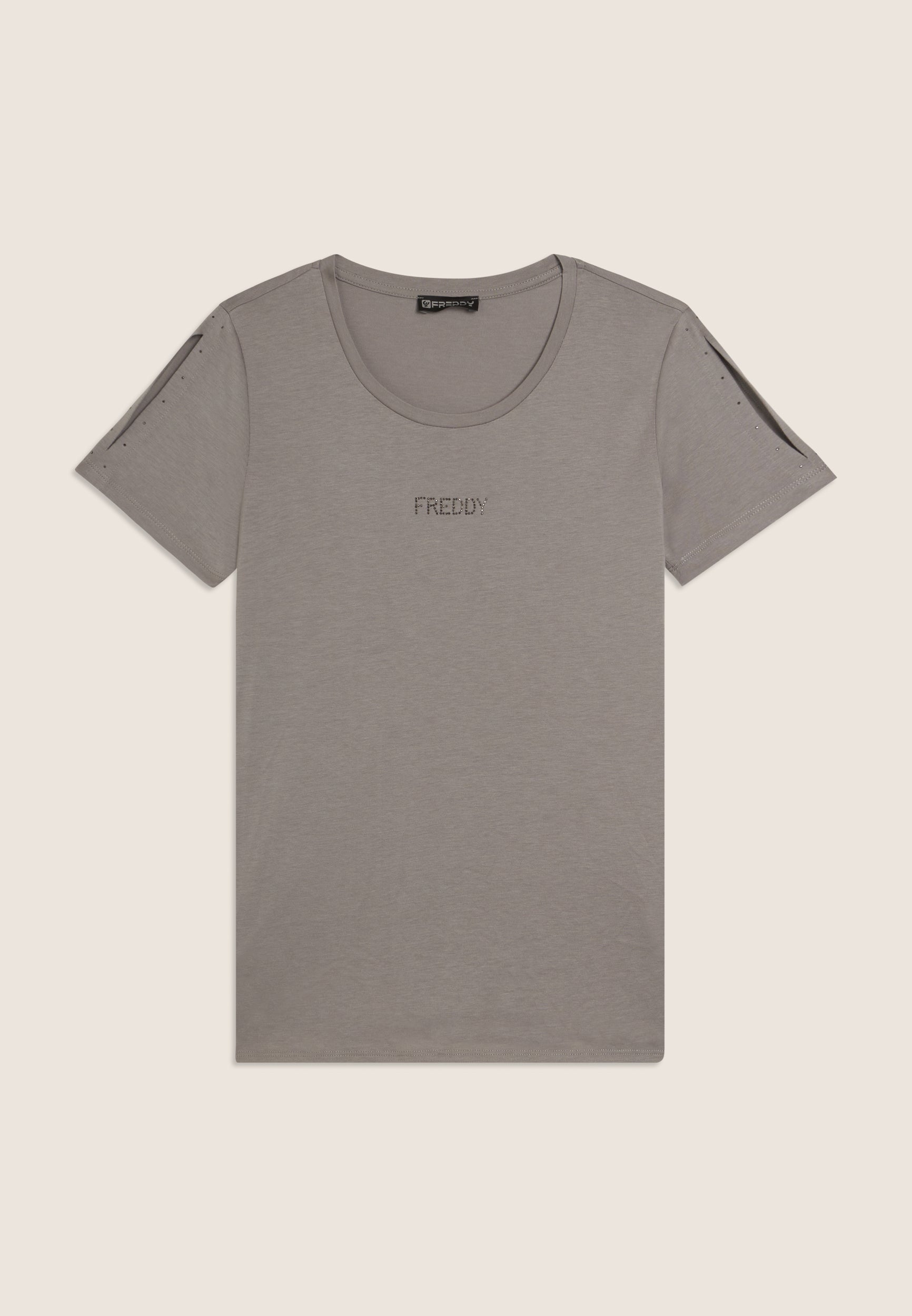 freddy-t-shirt-manica-corta-cut-out-strass-logo image 5