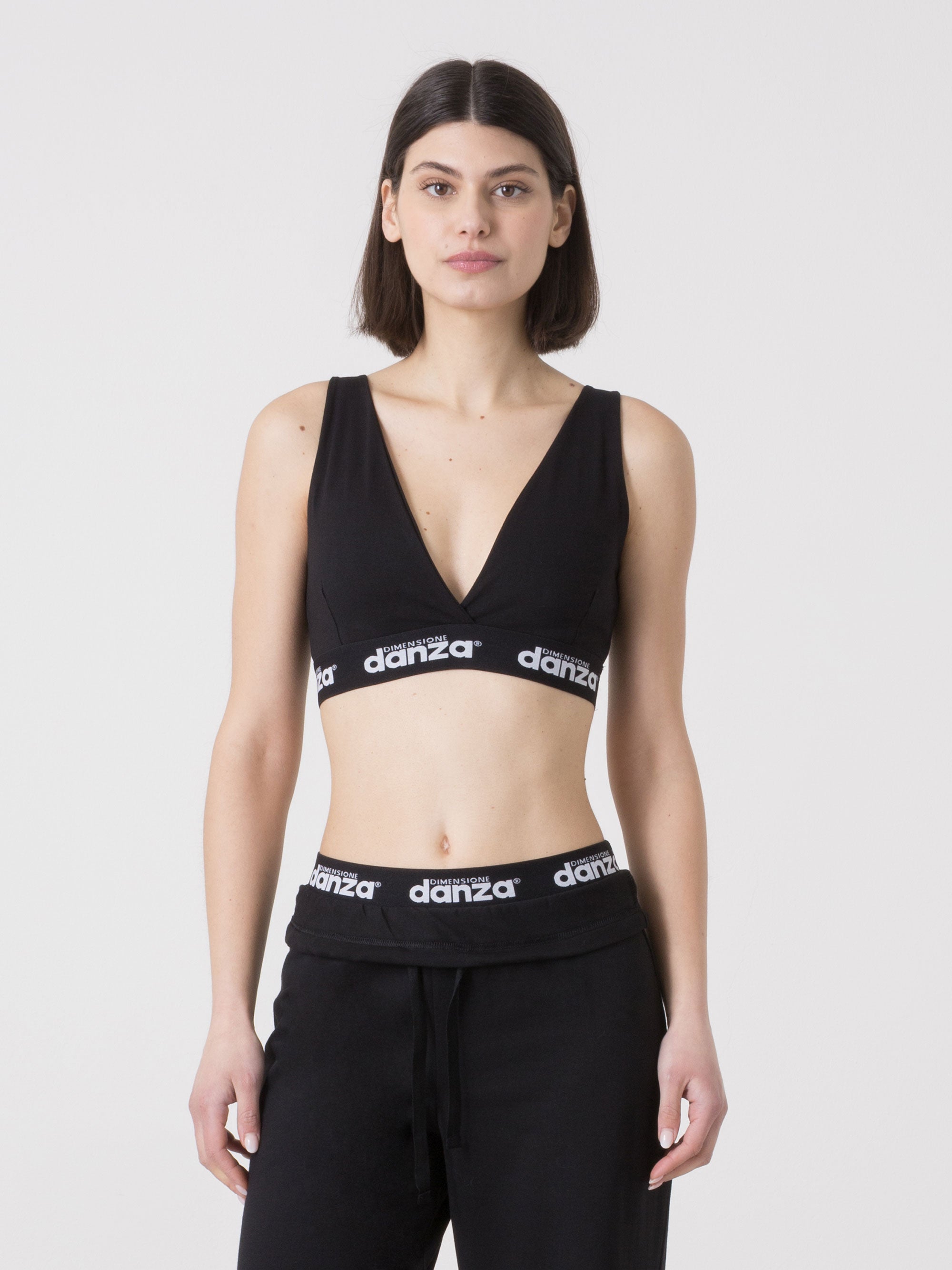 dimensione-danza-top-sportivo-donna-con-fascia-logata-e-scollo-a-v image 1