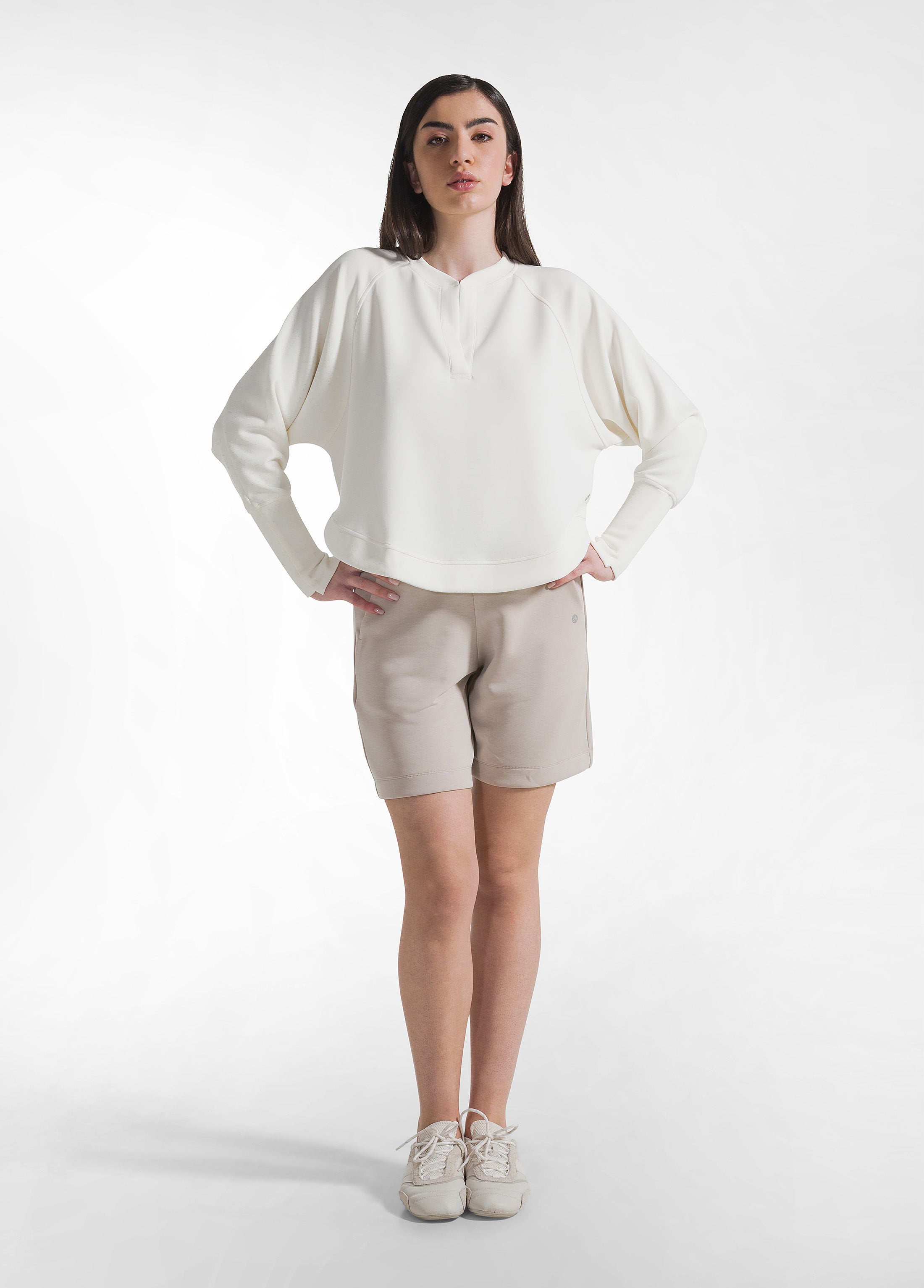 deha-felpa-girocollo-soft-touch-bianco-in-modal image 4