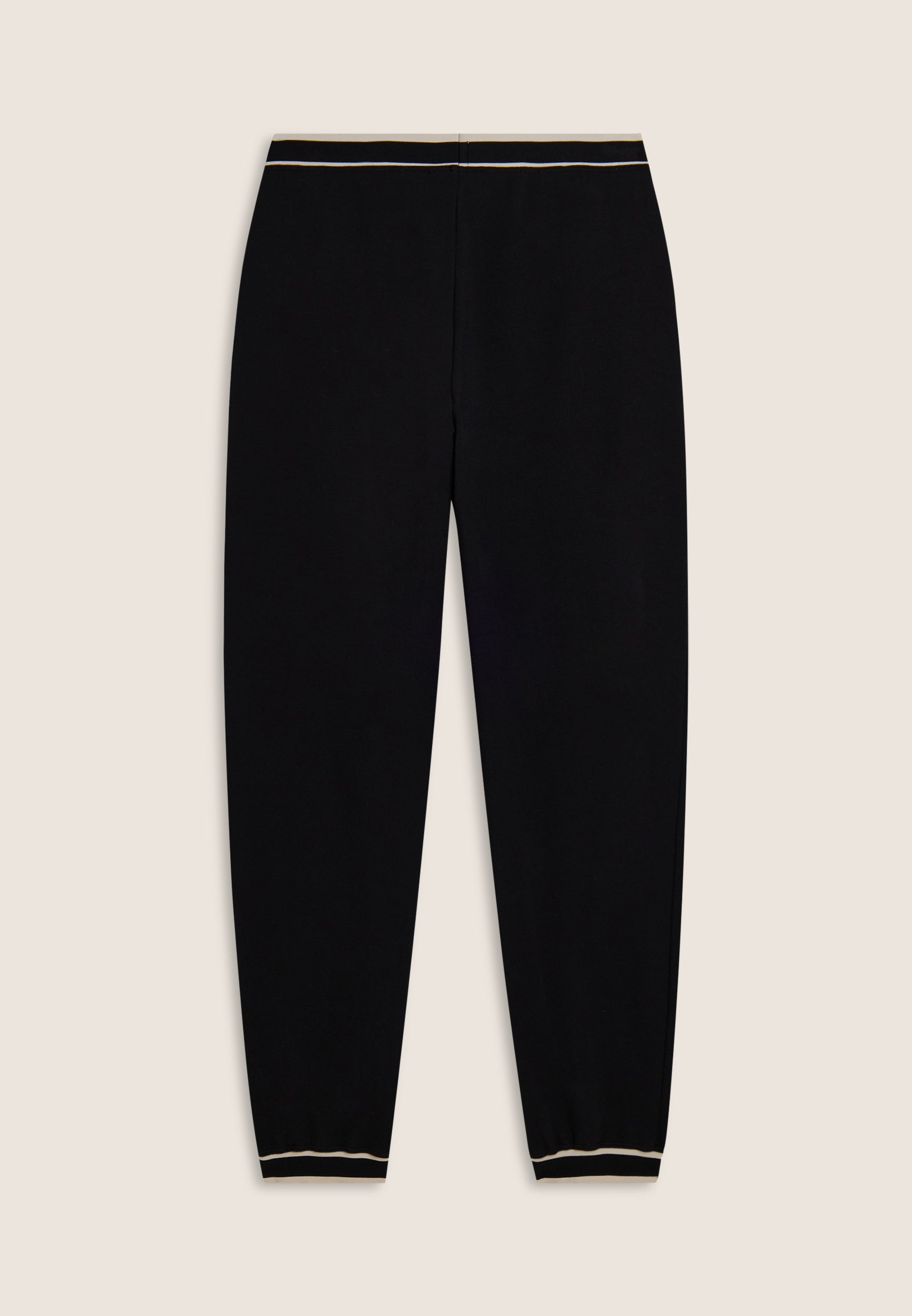 freddy-pantaloni-regular-in-felpa-nera-con-righe-bianche image 6
