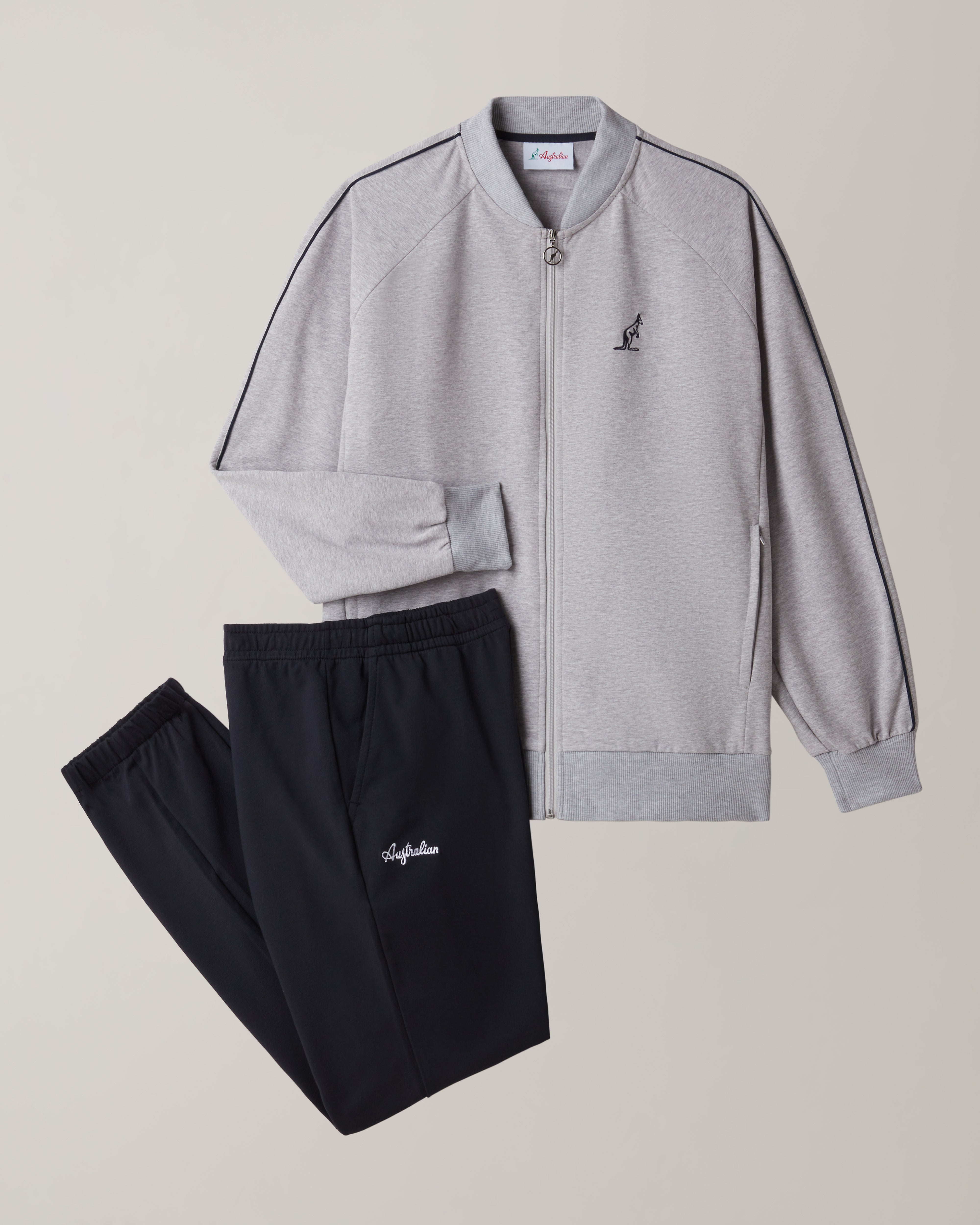 australian-elegance-tracksuit-tuta-grigio-melange image 8