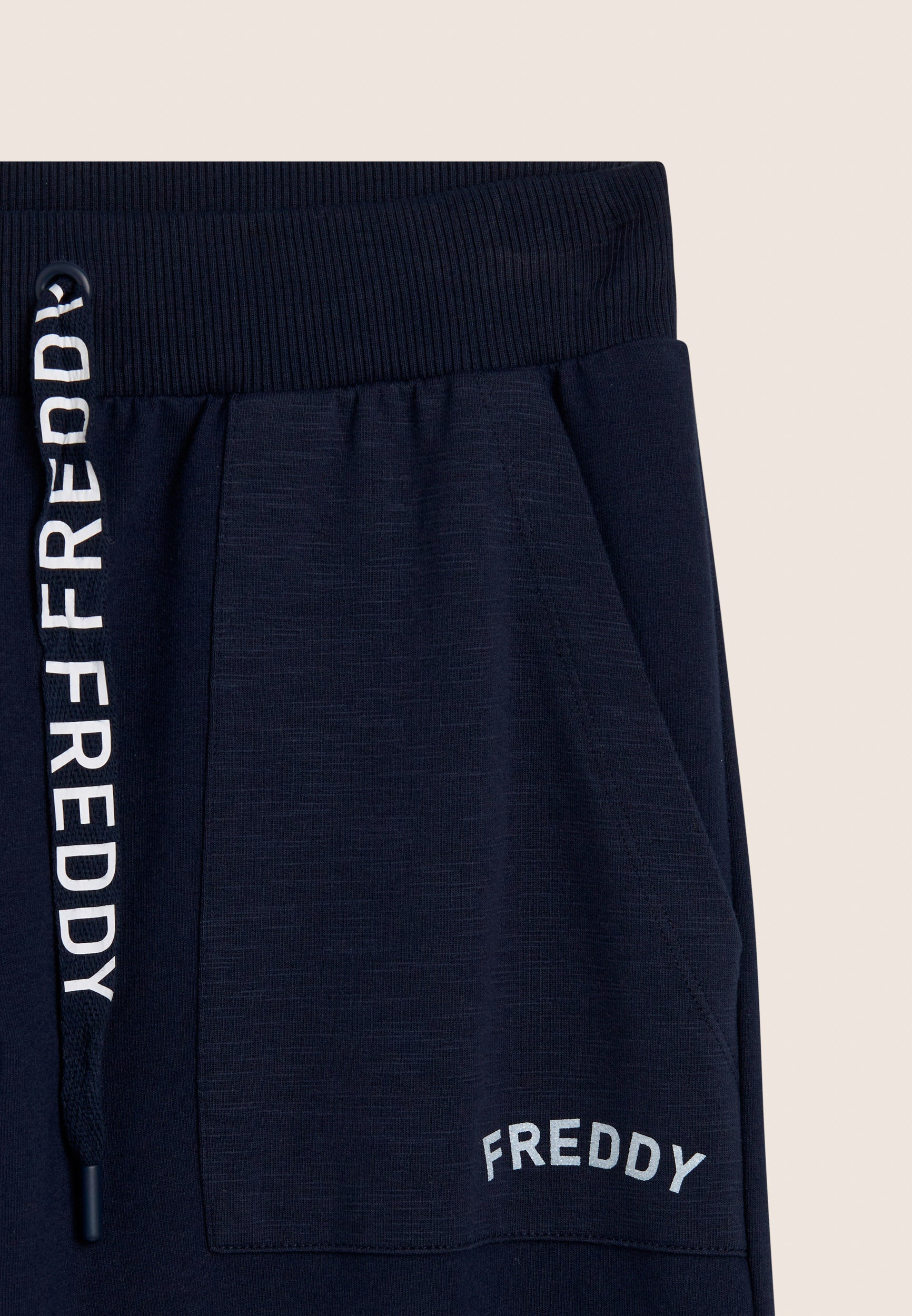 freddy-pantaloni-regular-french-terry-con-tasche-applicate-e-logo-glitter image 7