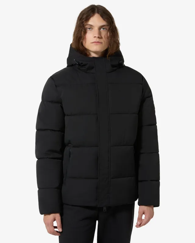 australian-jaquard-urban-jacket-giubbotto-nero-con-cappuccio image 1