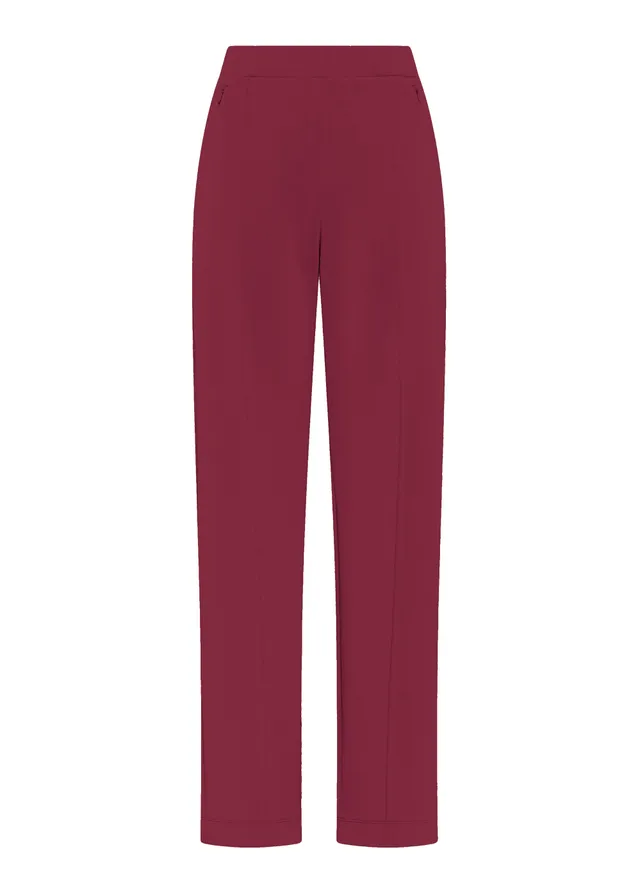 deha-pantaloni-dritti-in-modal-rosso image 1