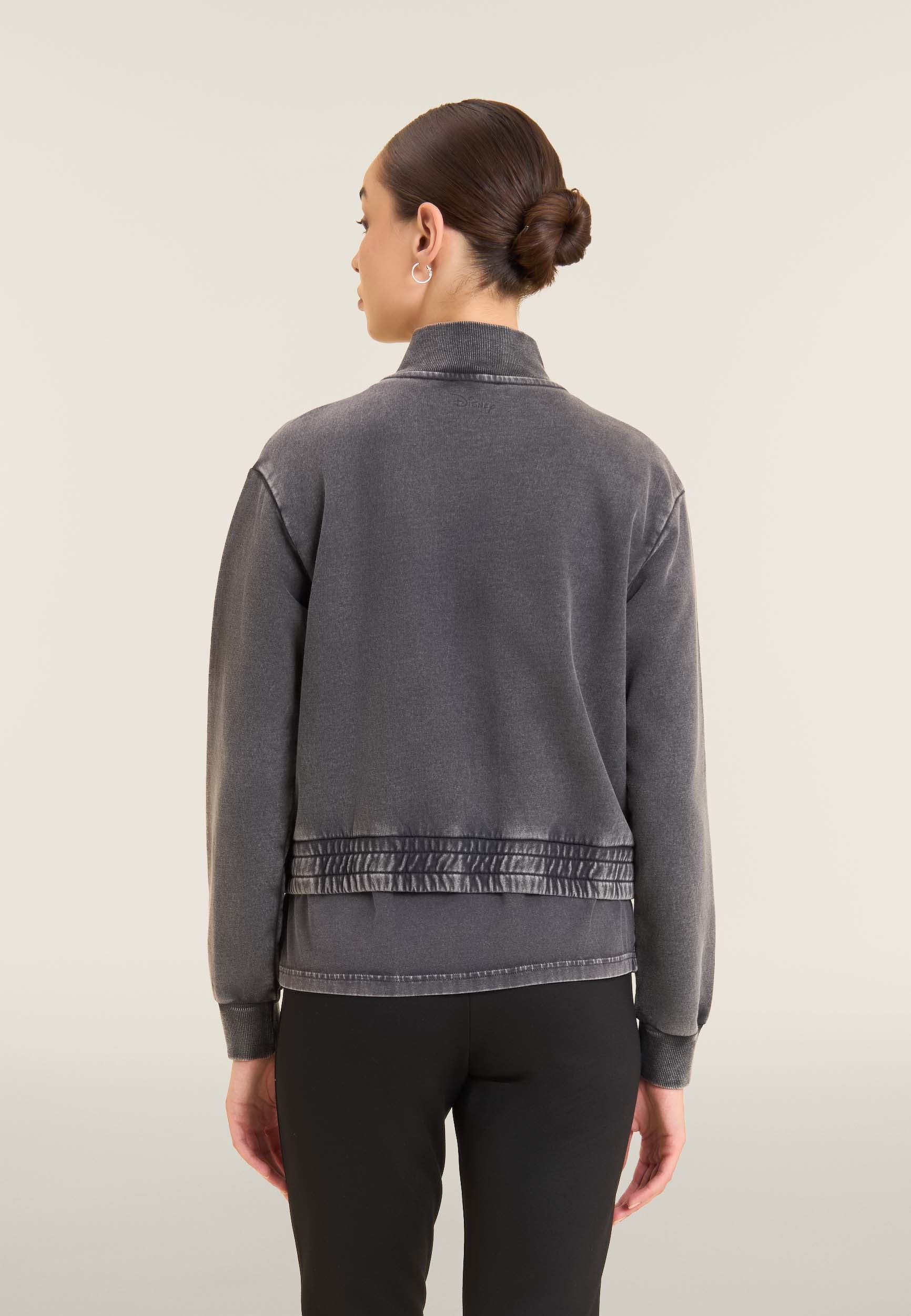 freddy-felpa-bomber-cropped-donna-zip-disney-mickey-mouse-strass image 3
