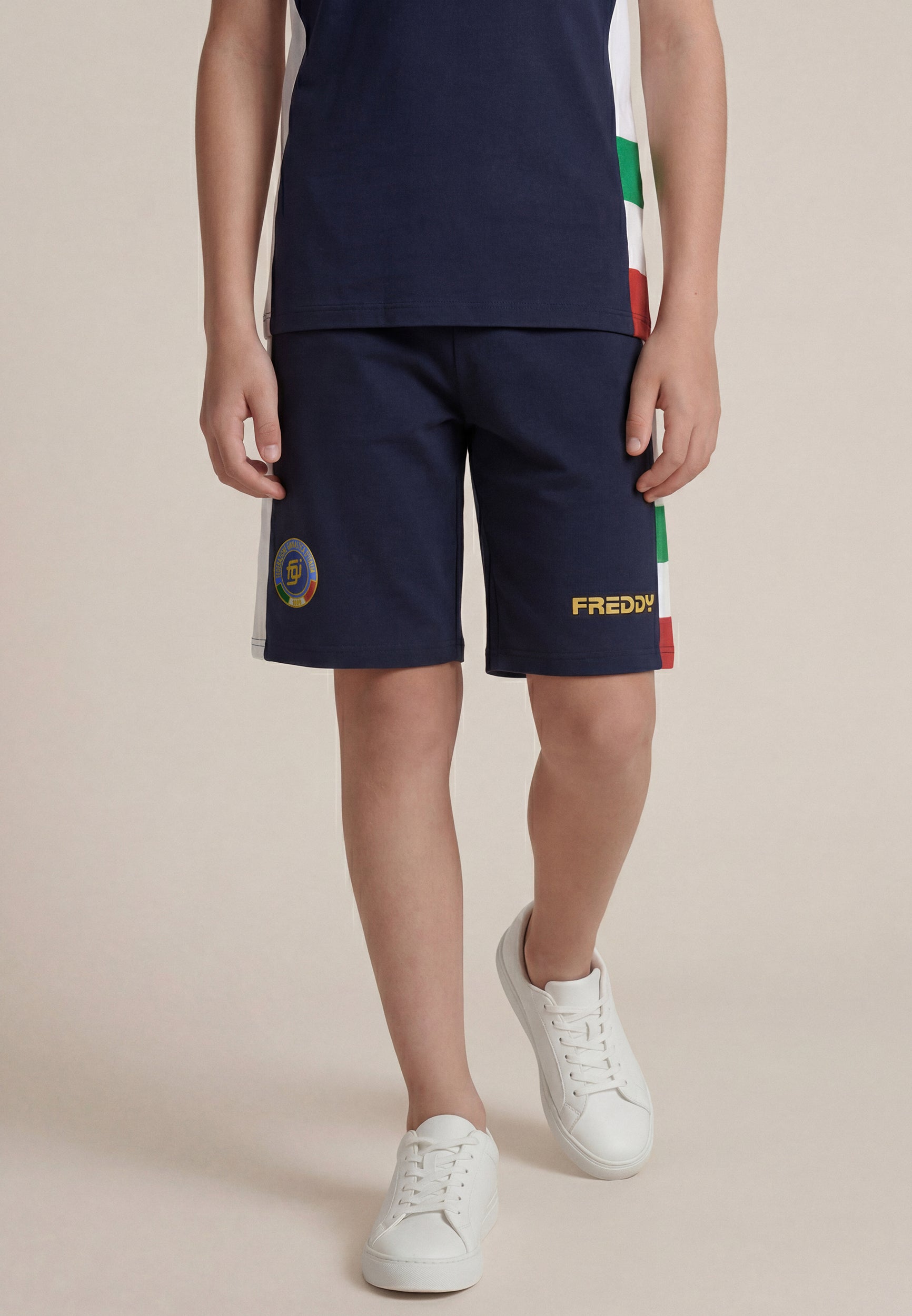 freddy-italia-fgi-french-terry-bicolore-pantaloni-corti-bambino image 1