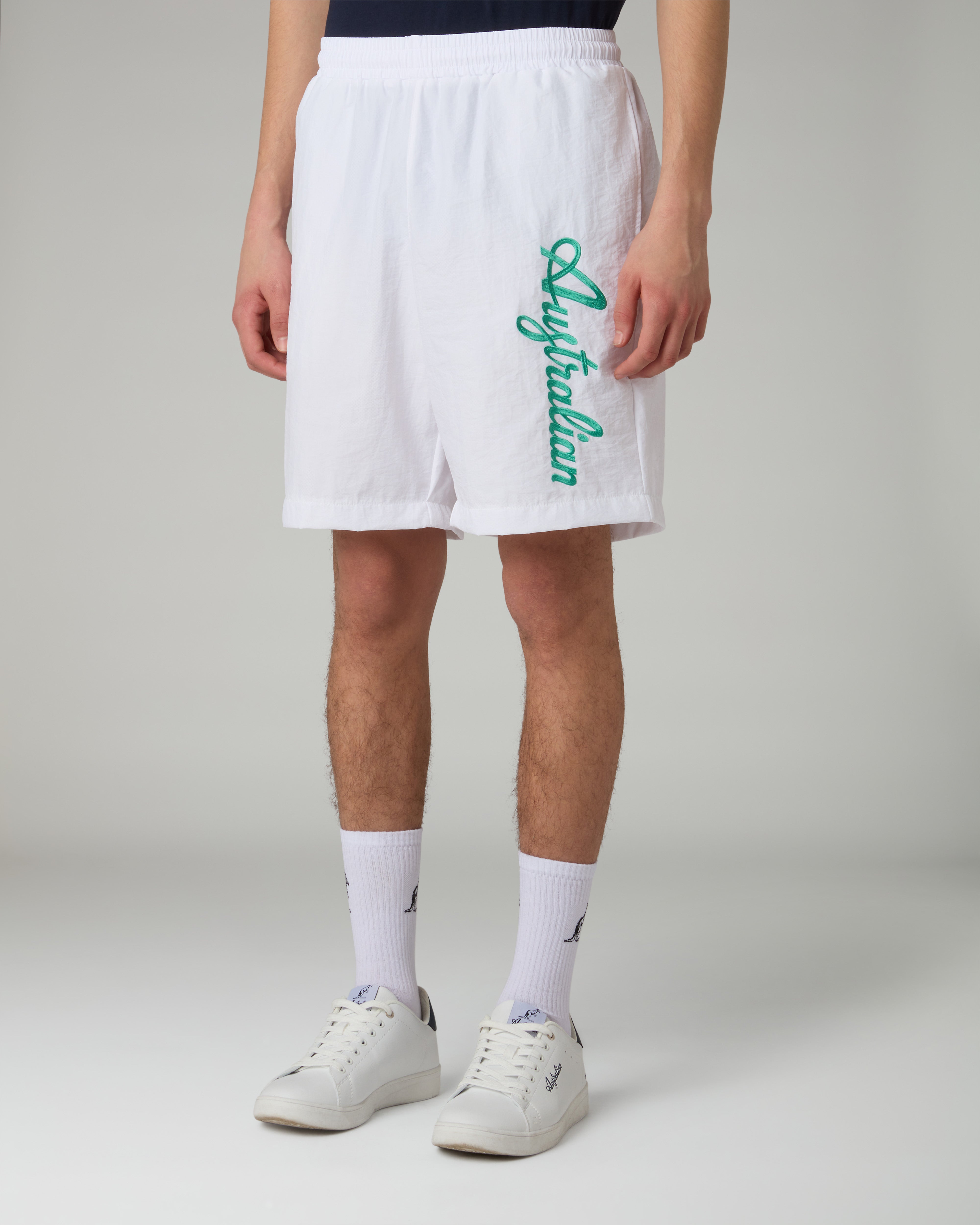 australian-embroidery-logo-short-retr-bianco image 1