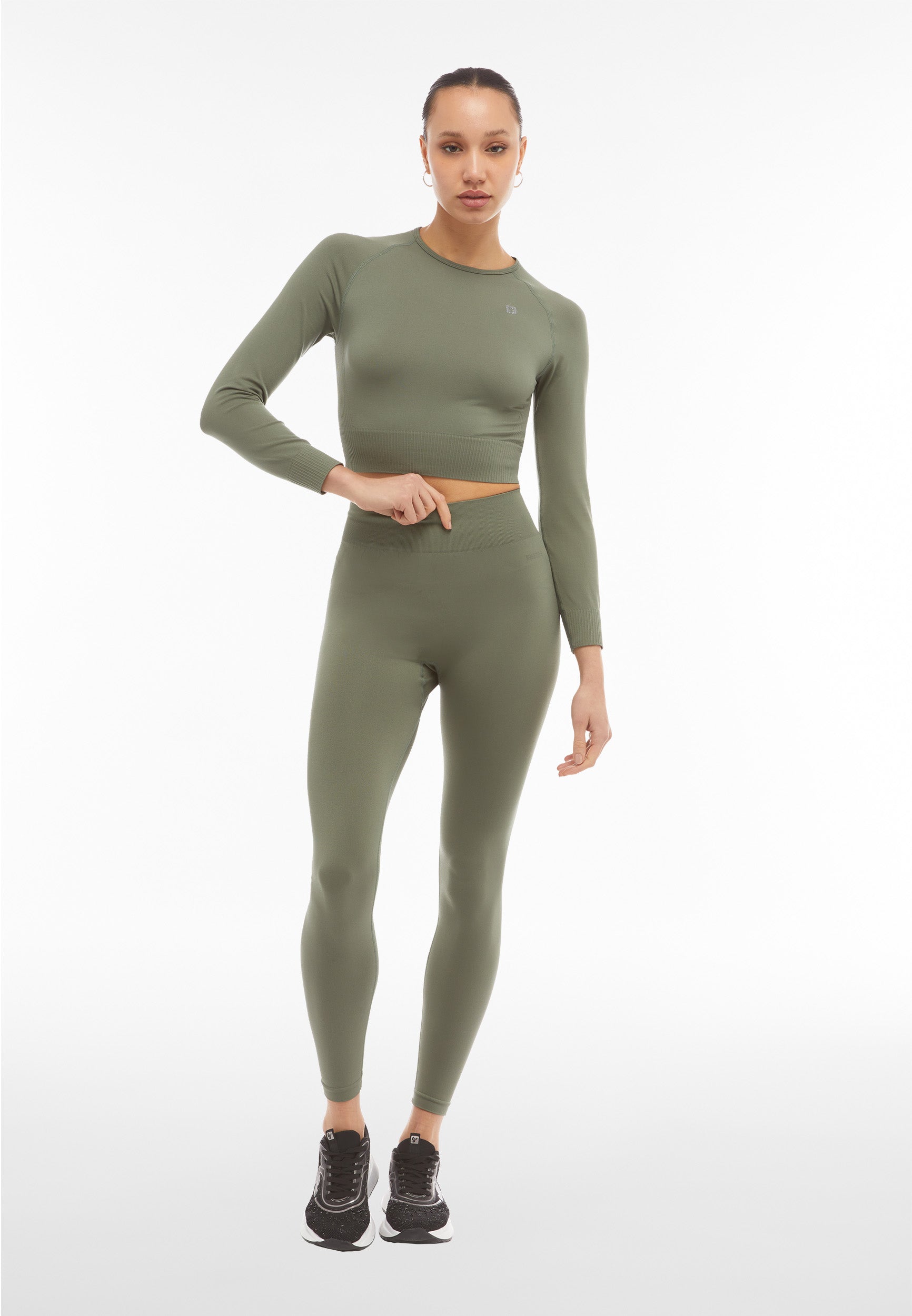 freddy-top-corto-manica-lunga-seamless-in-poliammide-riciclata image 2