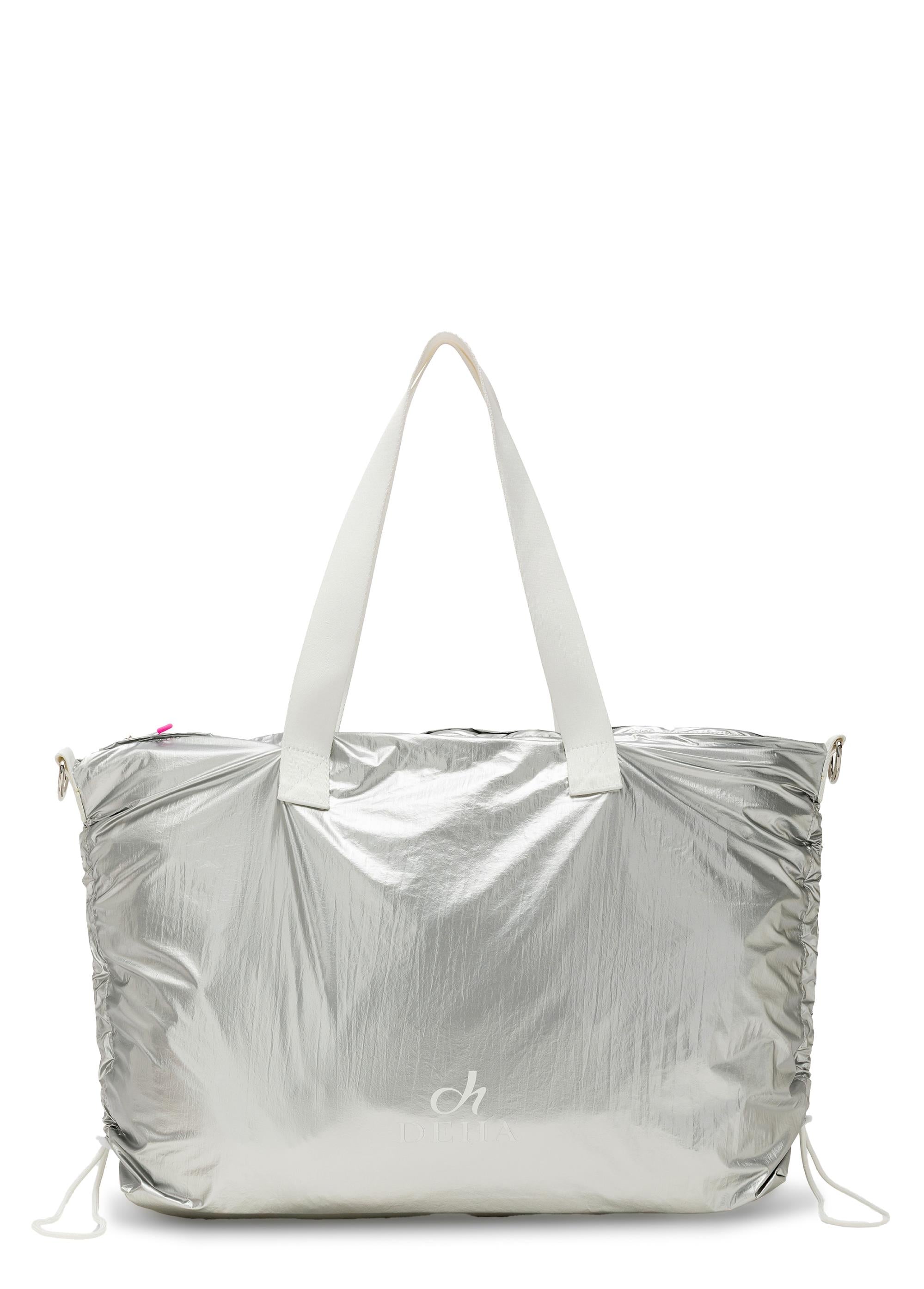 deha-d42932-metallic-shopper-bag-grigio-in-tessuto-tecnico image 2