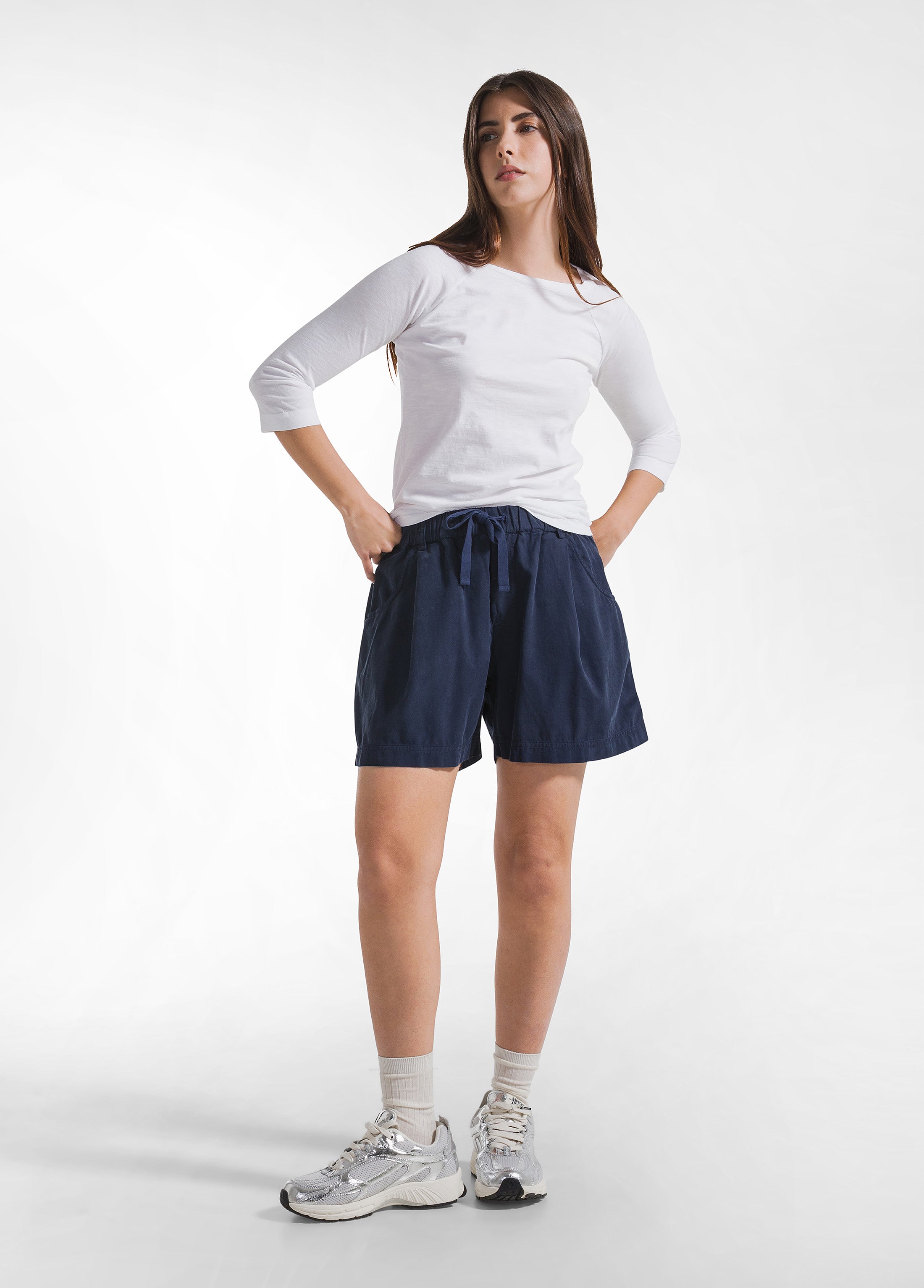 deha-d42514-t-shirt-manica-3-4-in-jersey-fiammato-bianco image 4
