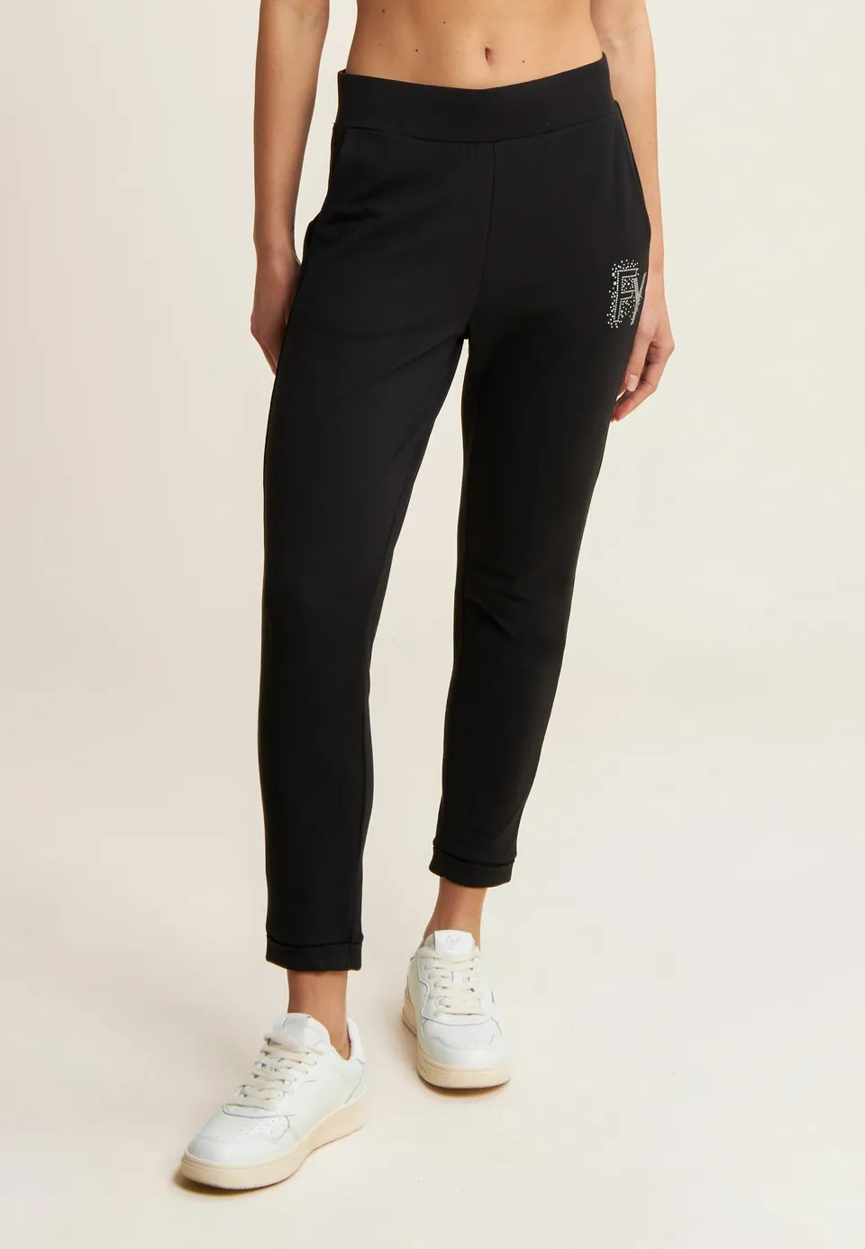 freddy-pantaloni-7-8-con-risvolto-e-strass-french-terry-modal image 1