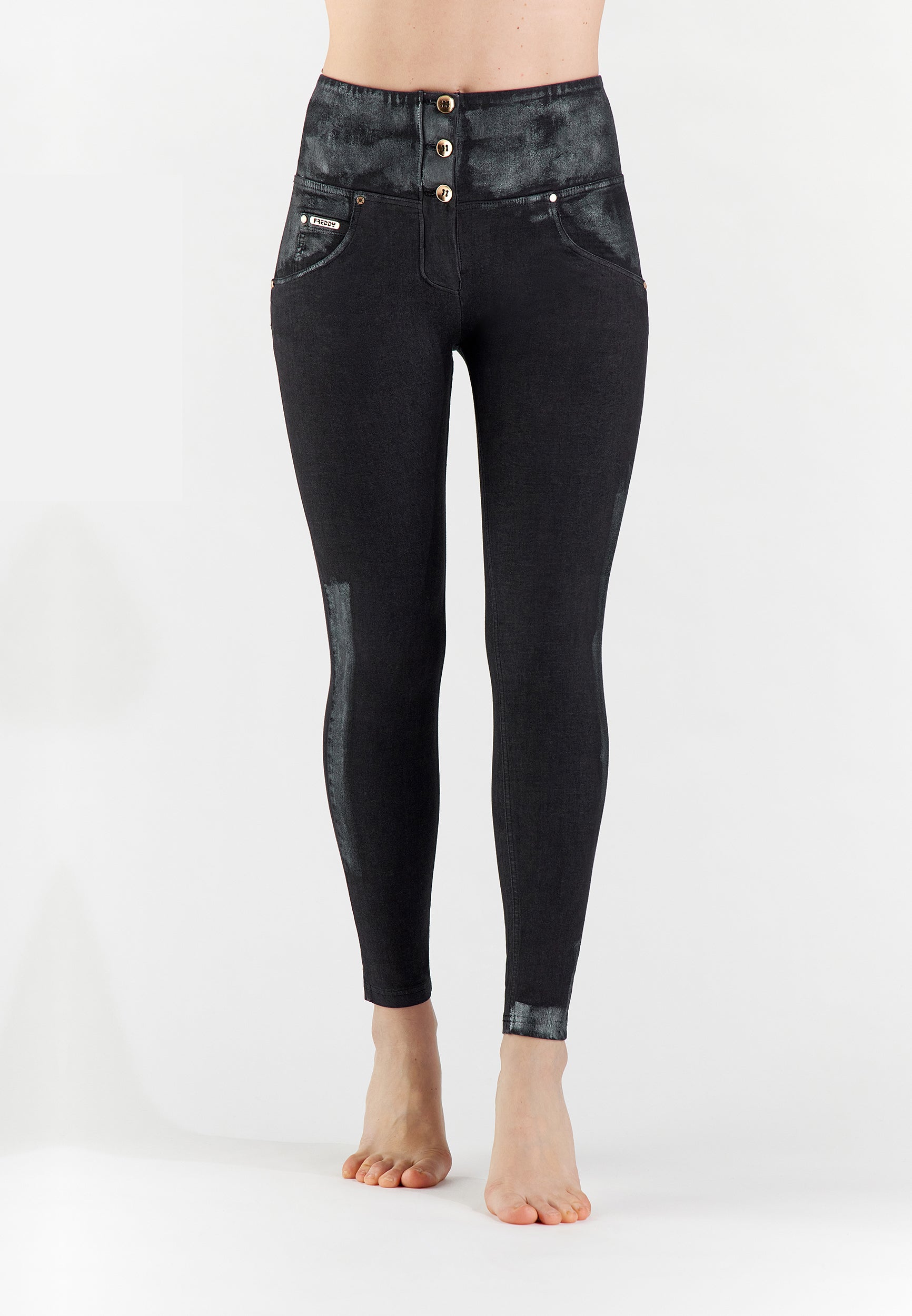 freddy-pantaloni-push-up-wr-up-navetta-spalmato-argento image 2