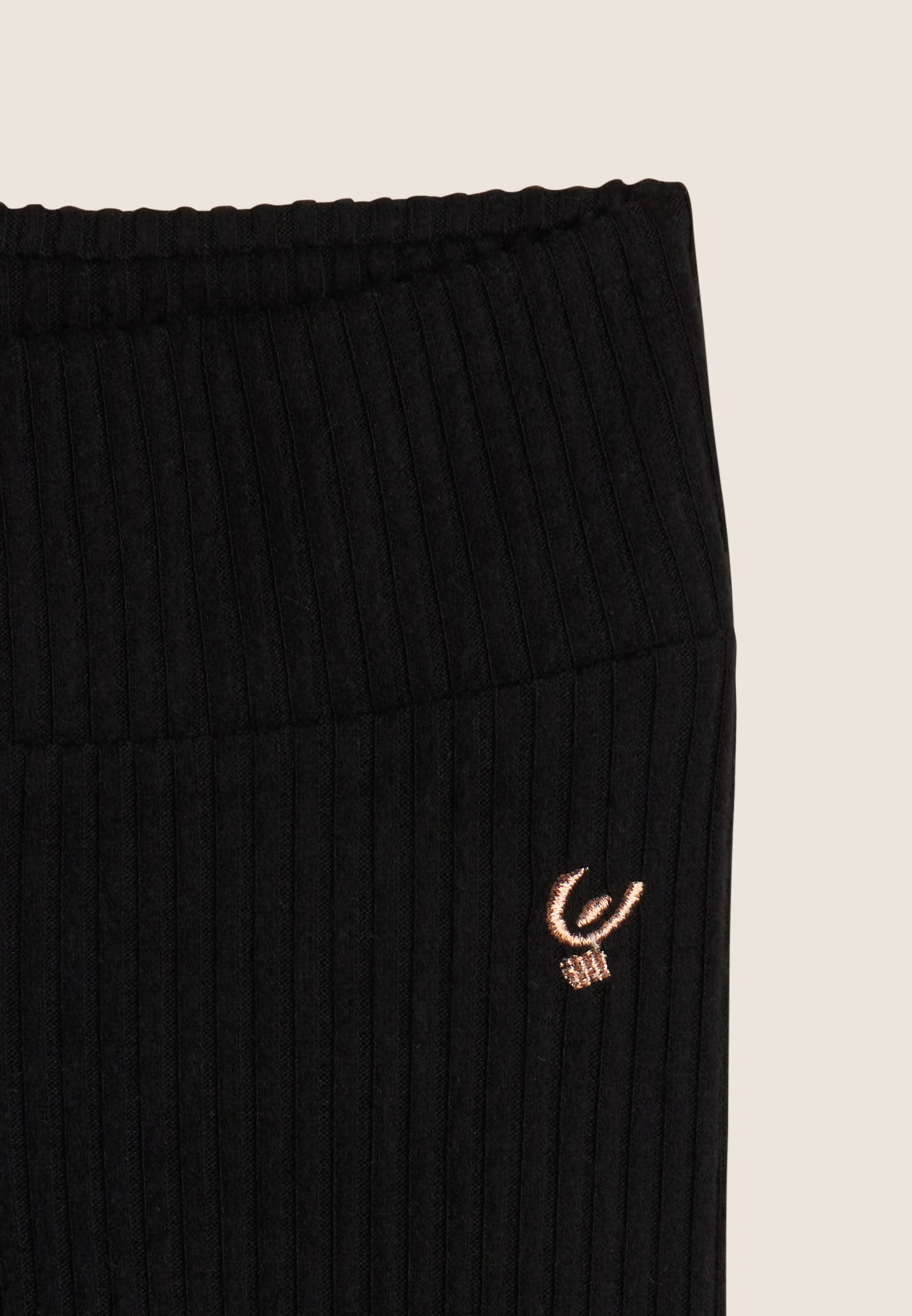freddy-leggings-bambina-in-viscosa-a-coste-con-ghette image 3