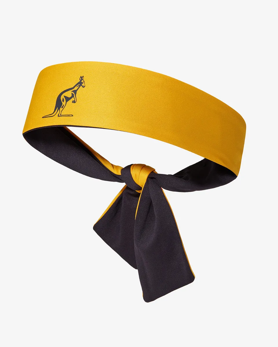 australian-bi-color-sweatband-tennis-fascia-traspirante-made-in-italy image 1
