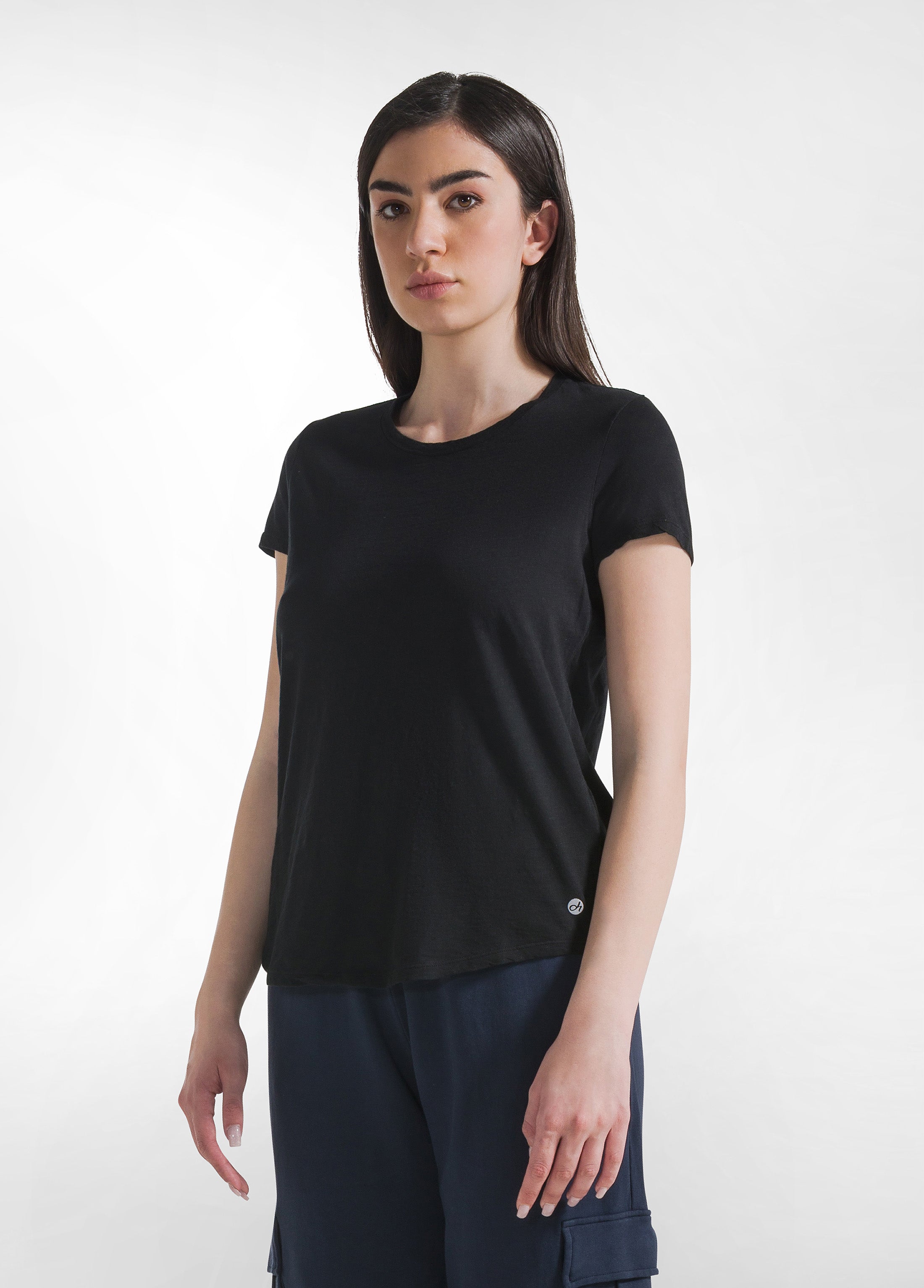 deha-t-shirt-in-cotone-flamm-nero image 7