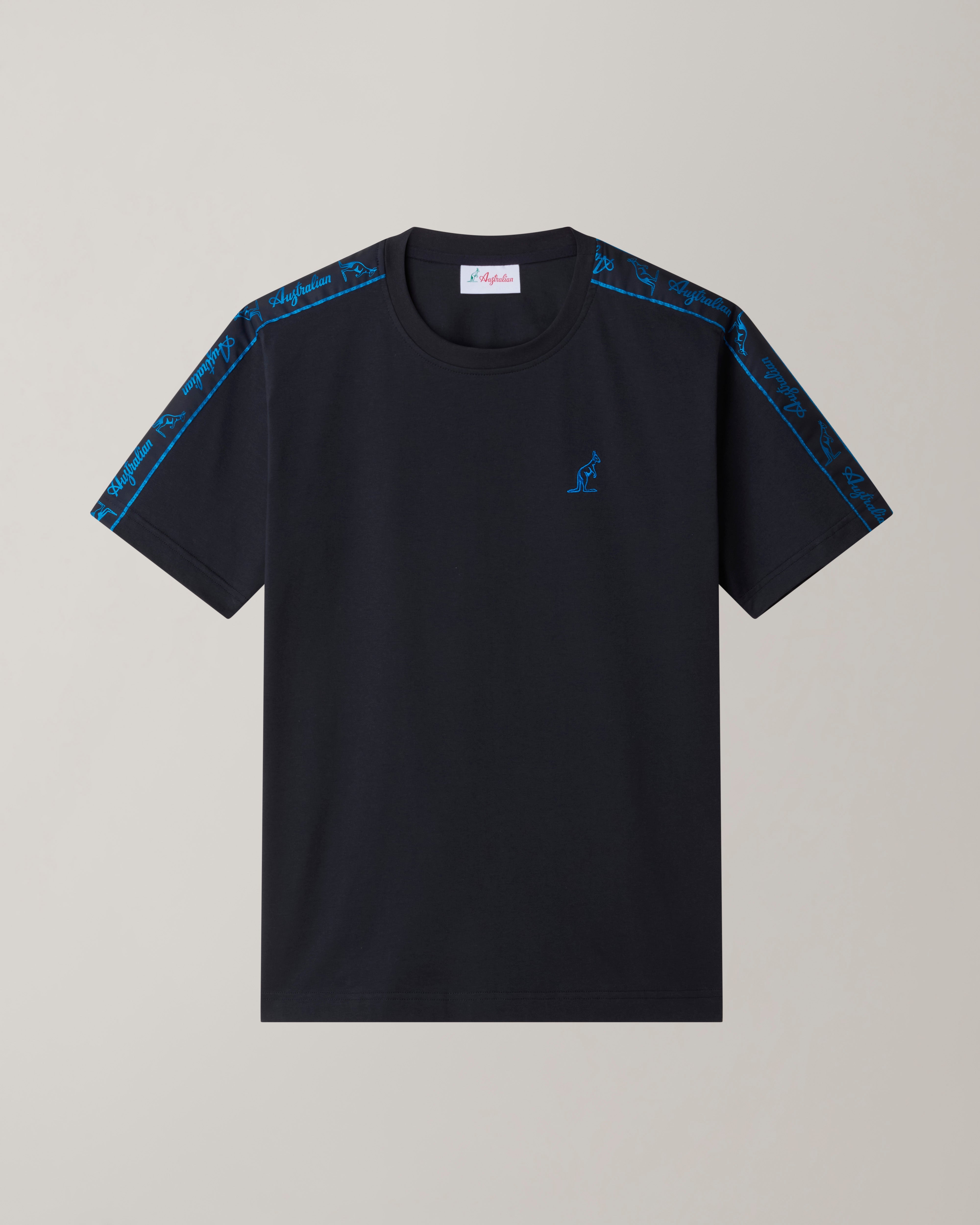 australian-blue-tape-t-shirt-blu-navy-cotone-regular-fit image 5