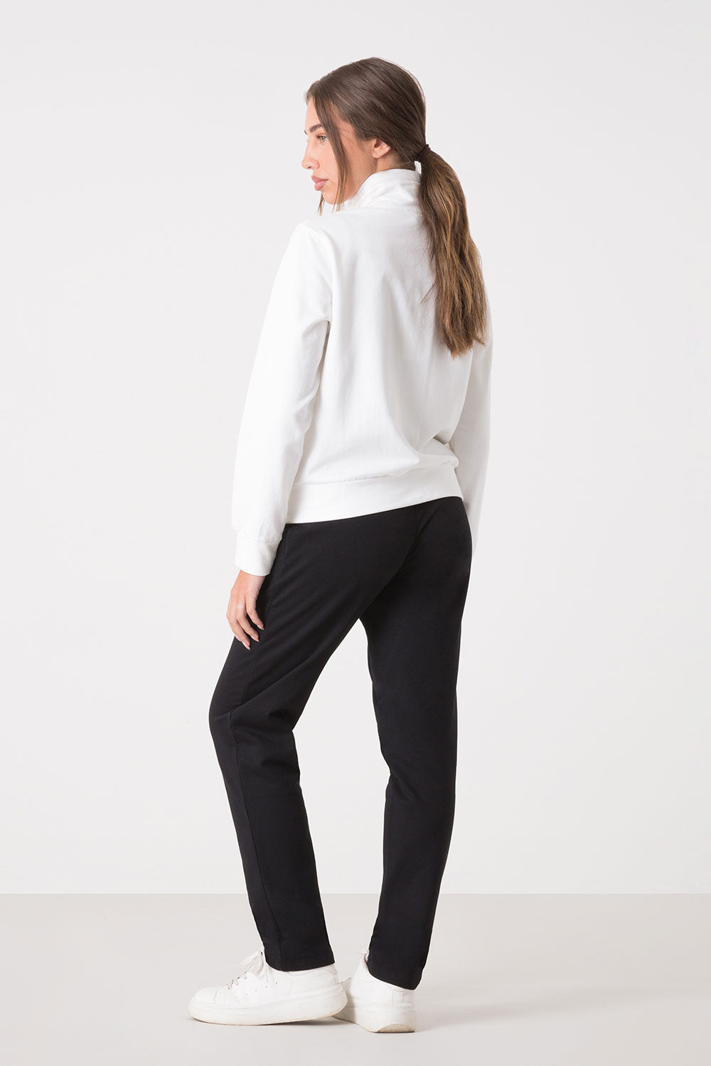 dimensione-danza-tuta-basic-donna-felpa-full-zip-collo-alto-pantalone image 7