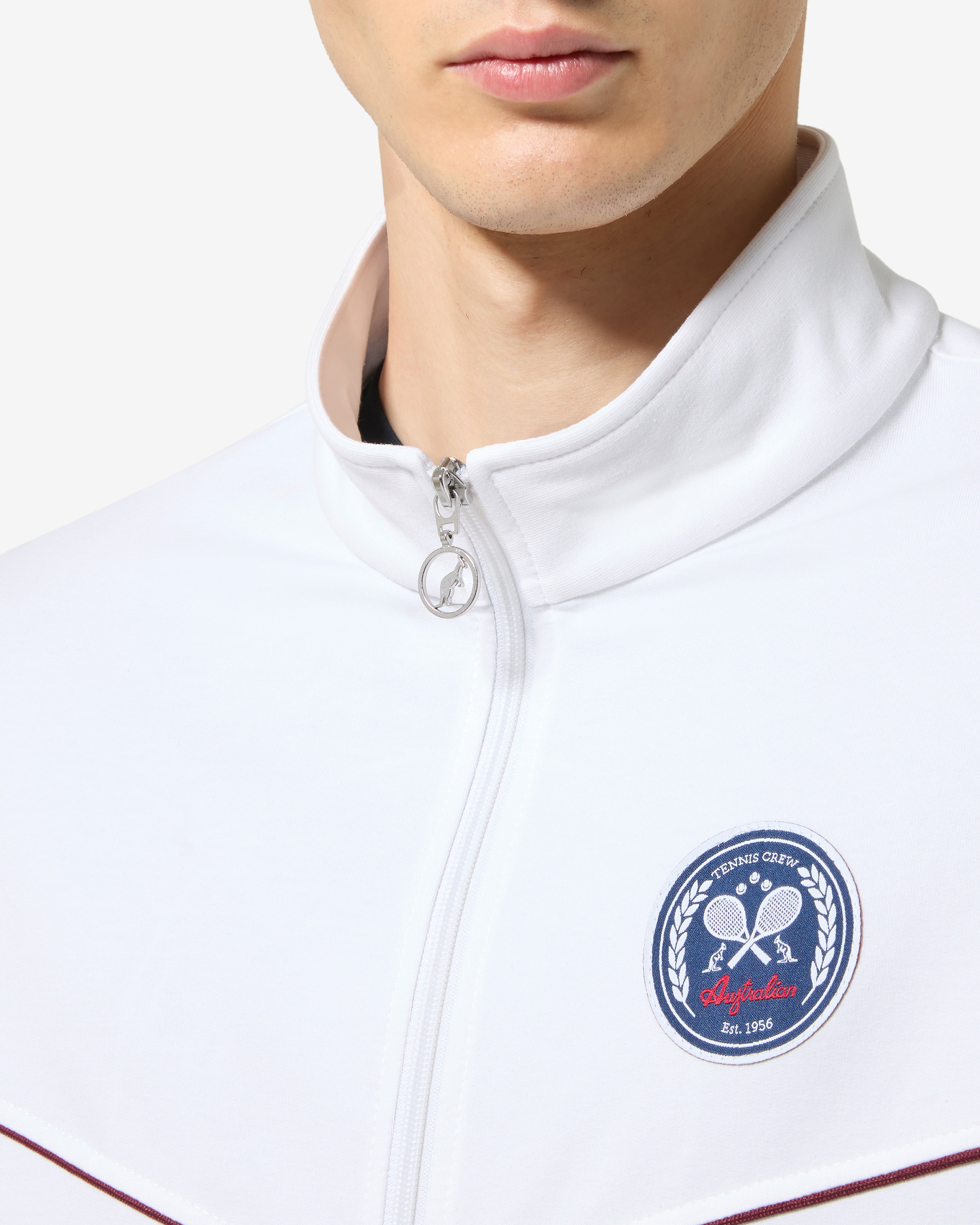 australian-legend-track-jacket-giacca-sportiva-felpa-bianca image 4