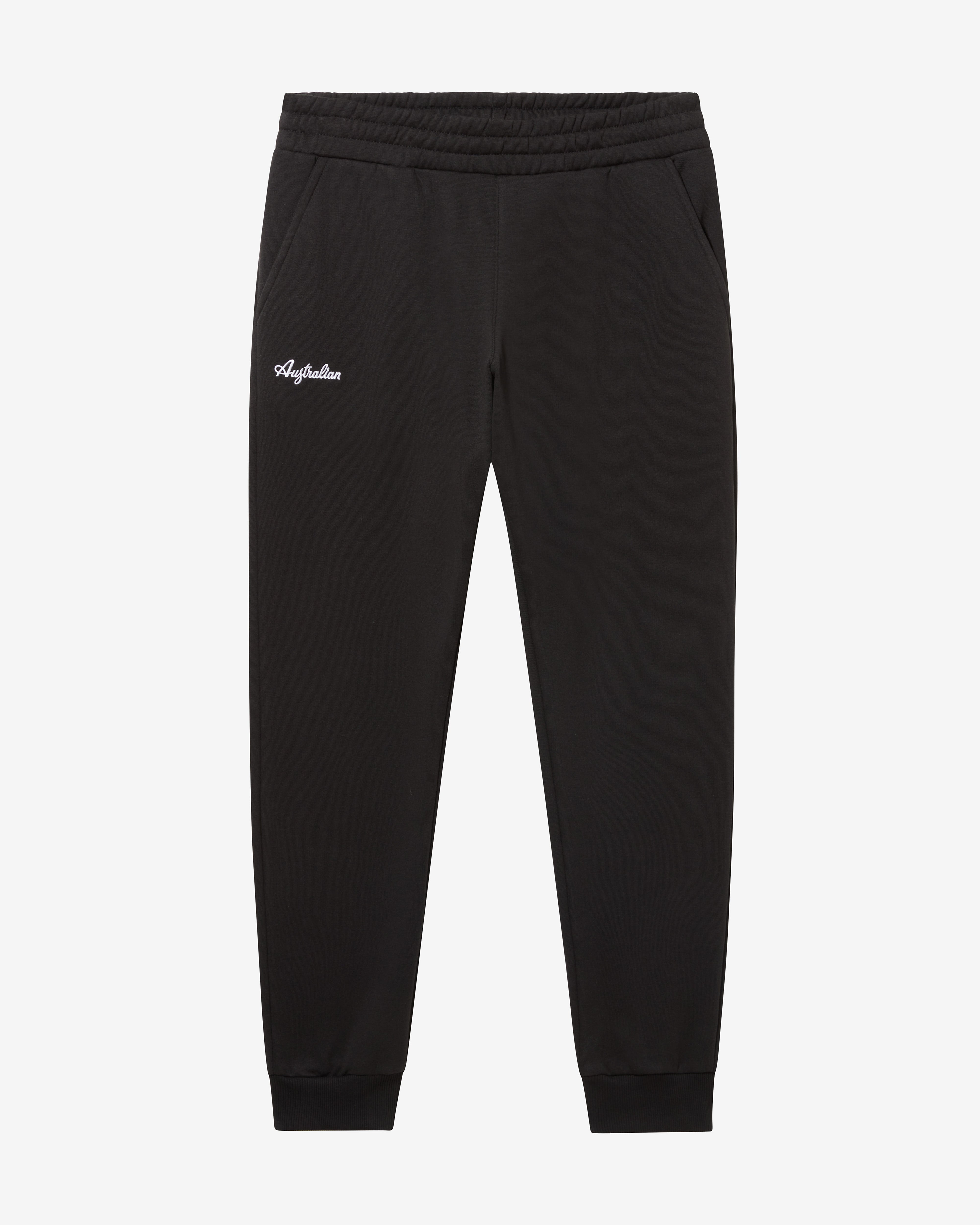 australian-essential-track-pants-pantaloni-felpa-invernale-neri-made-in-italy image 6