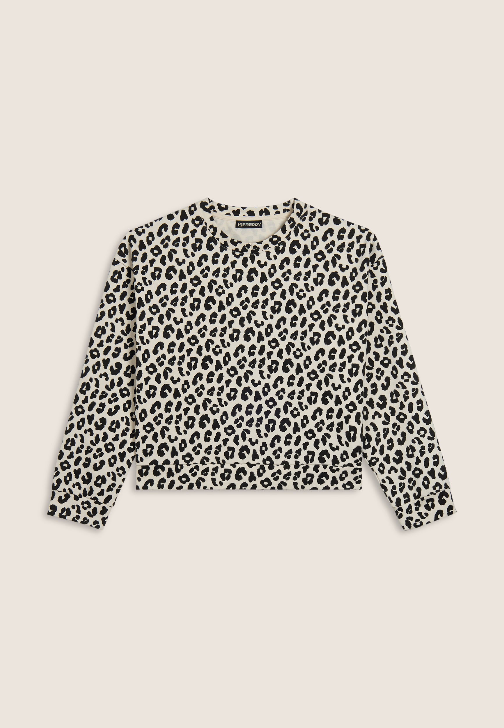 freddy-felpa-donna-leopardata-girocollo-cropped-comfort image 5