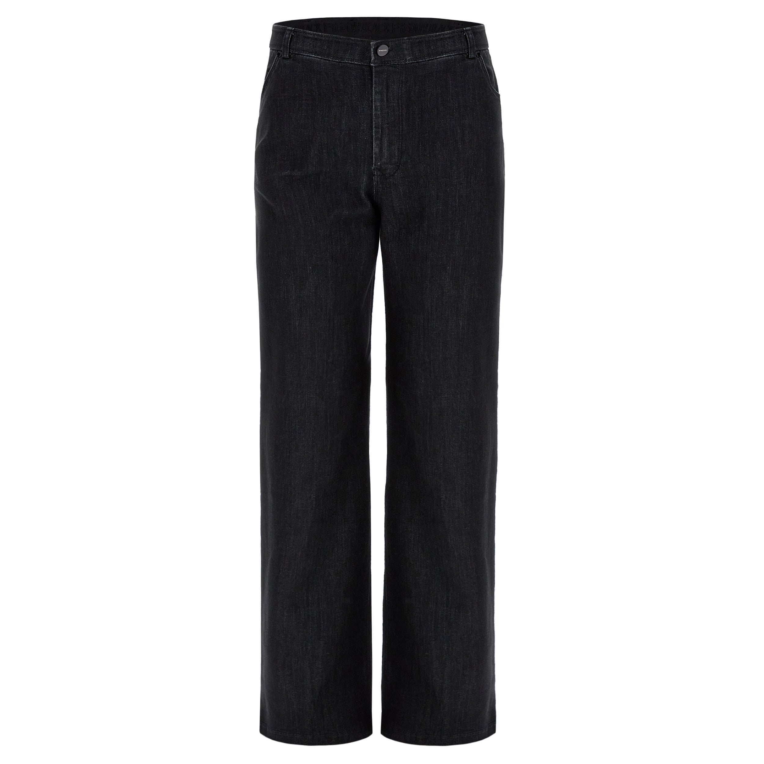 freddy-black-jeans-vita-regular-gamba-ampia-wide-leg-con-cucitura-centro-gamba image 7