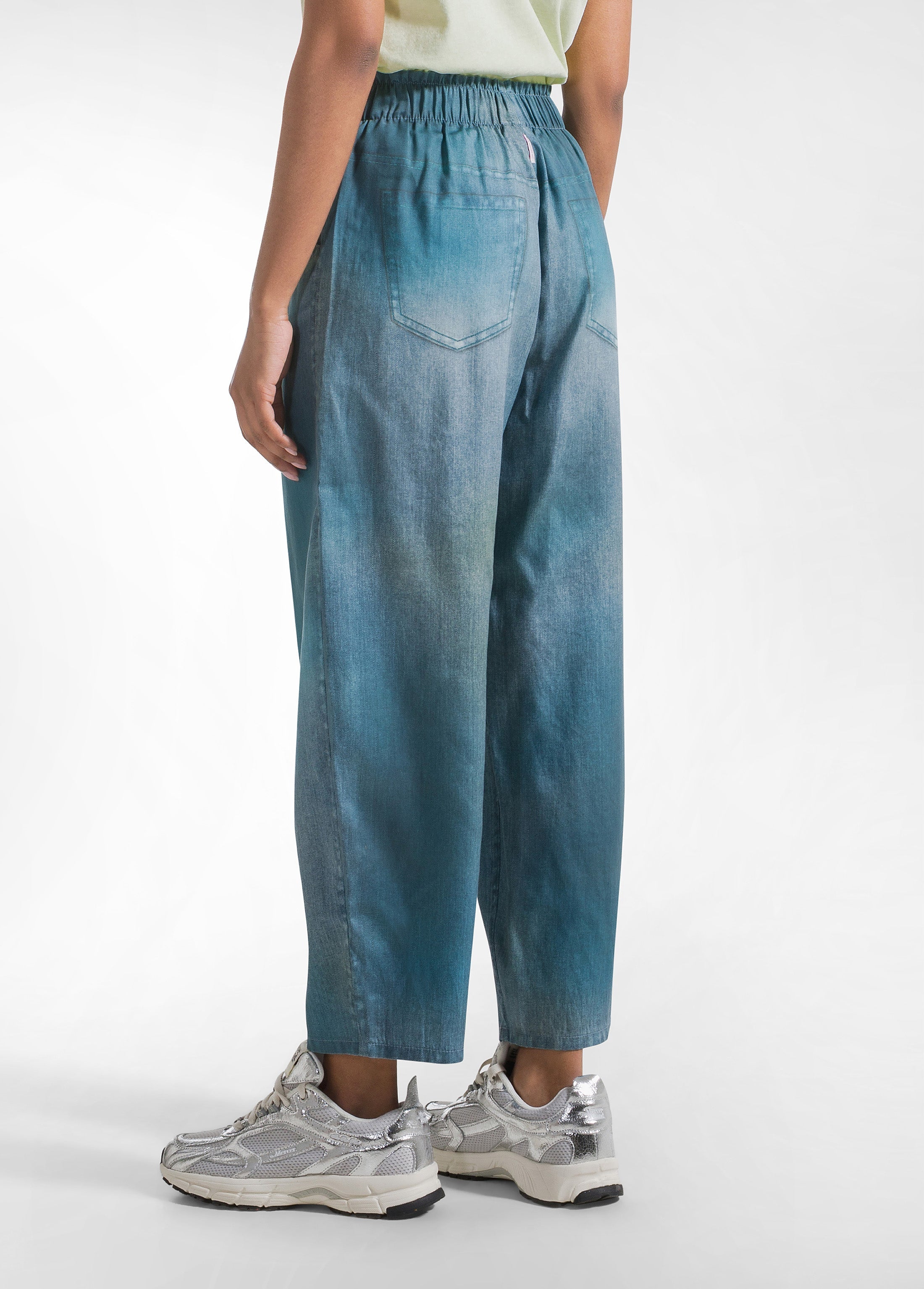 deha-pantaloni-balloon-denim-effect-in-lyocell-blu image 3