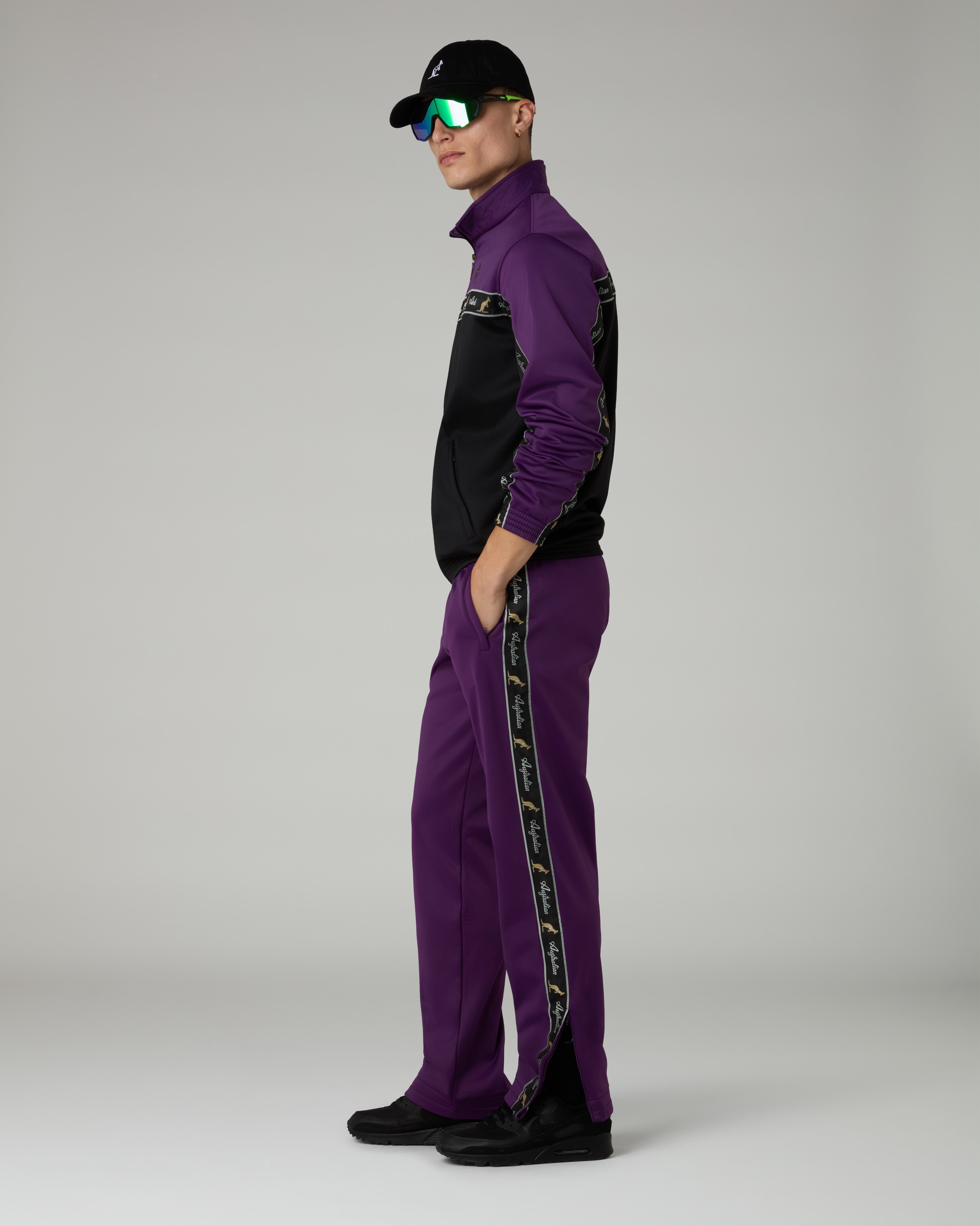 australian-acetate-track-pants-pantalone-tuta-con-banda-laterale image 2