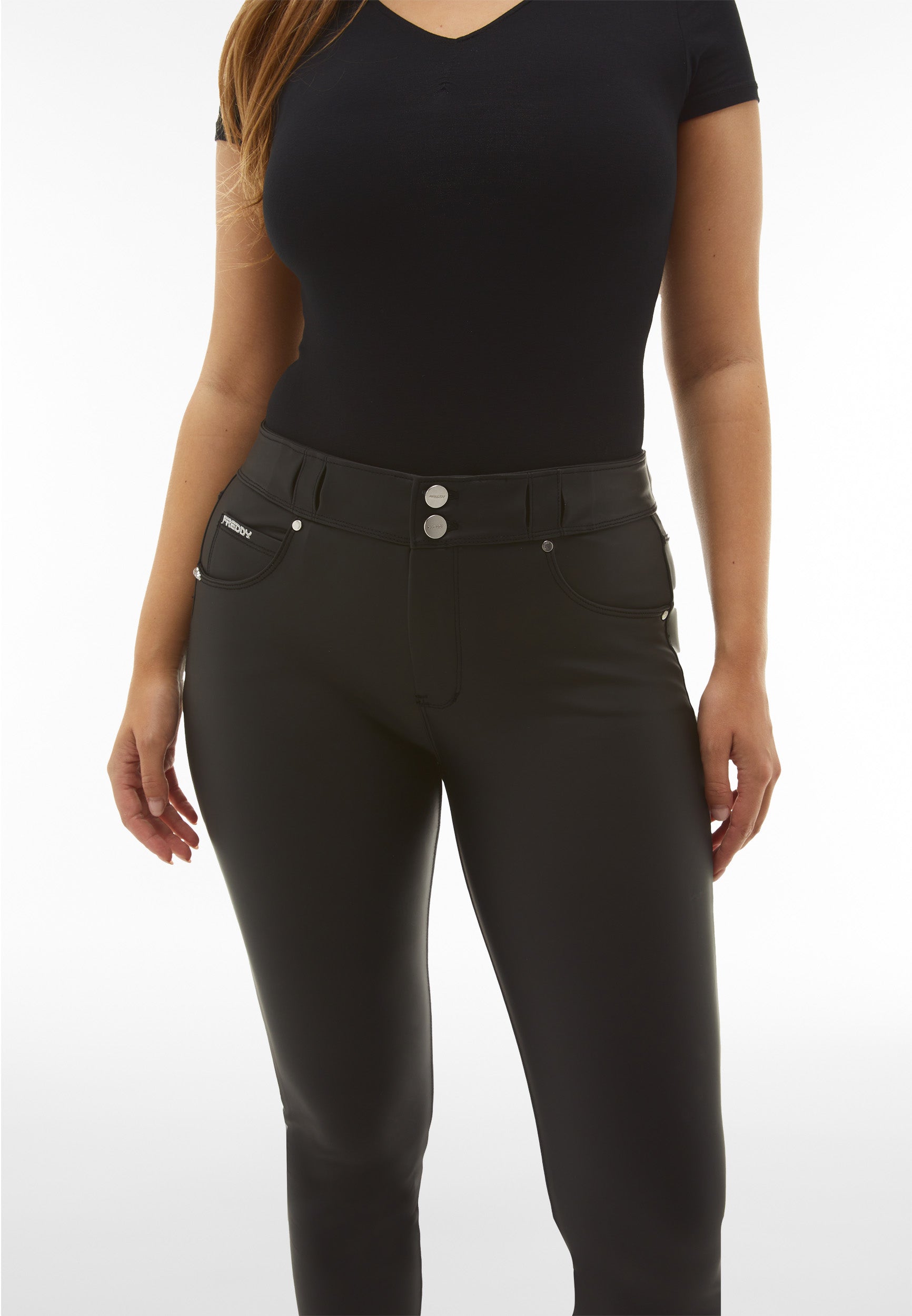 freddy-pantaloni-n-o-w-skinny-vita-media-in-similpelle-ecologica image 1