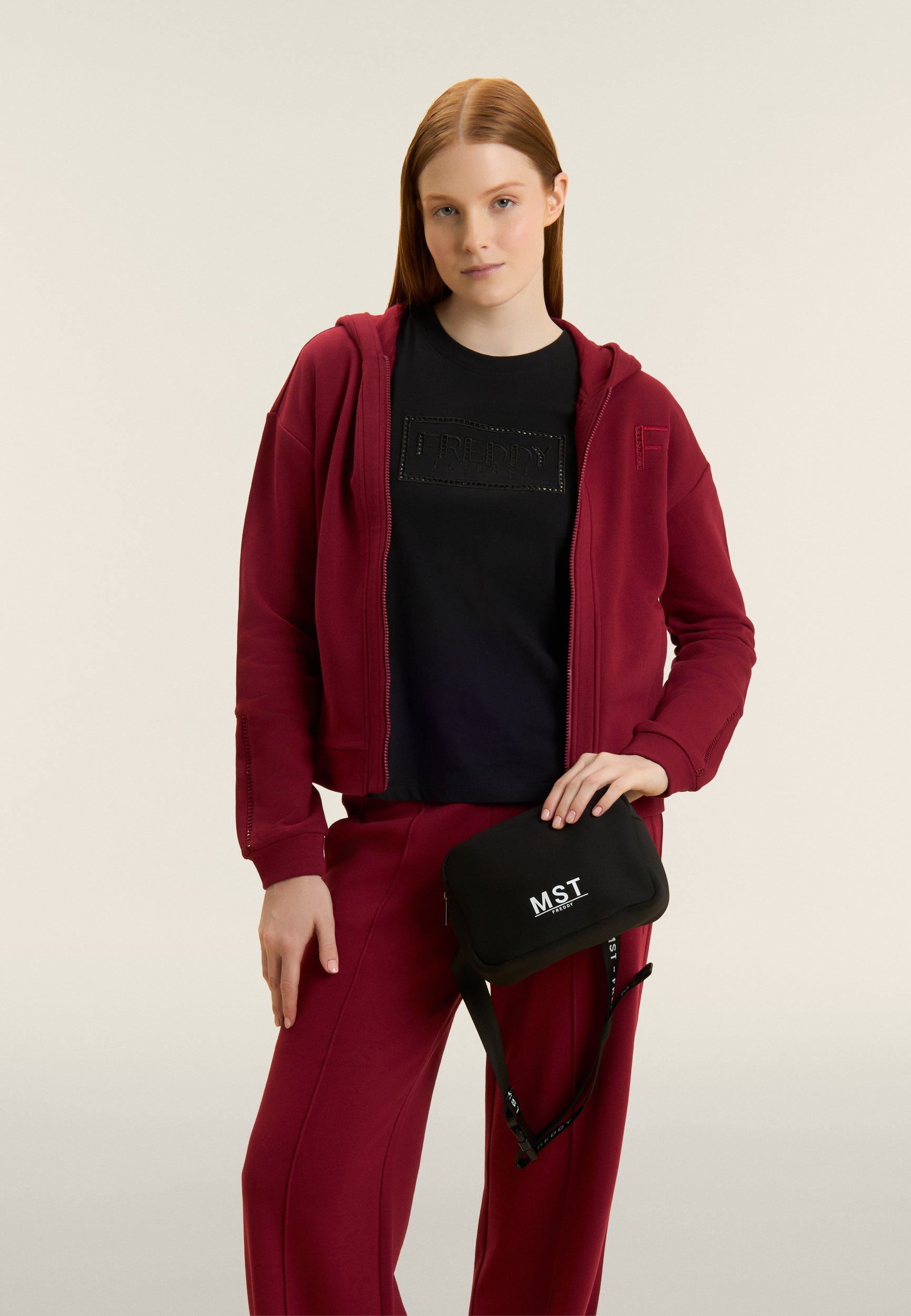 freddy-t-shirt-maniche-ad-aletta-e-logo-ricamato-in-cotone image 5