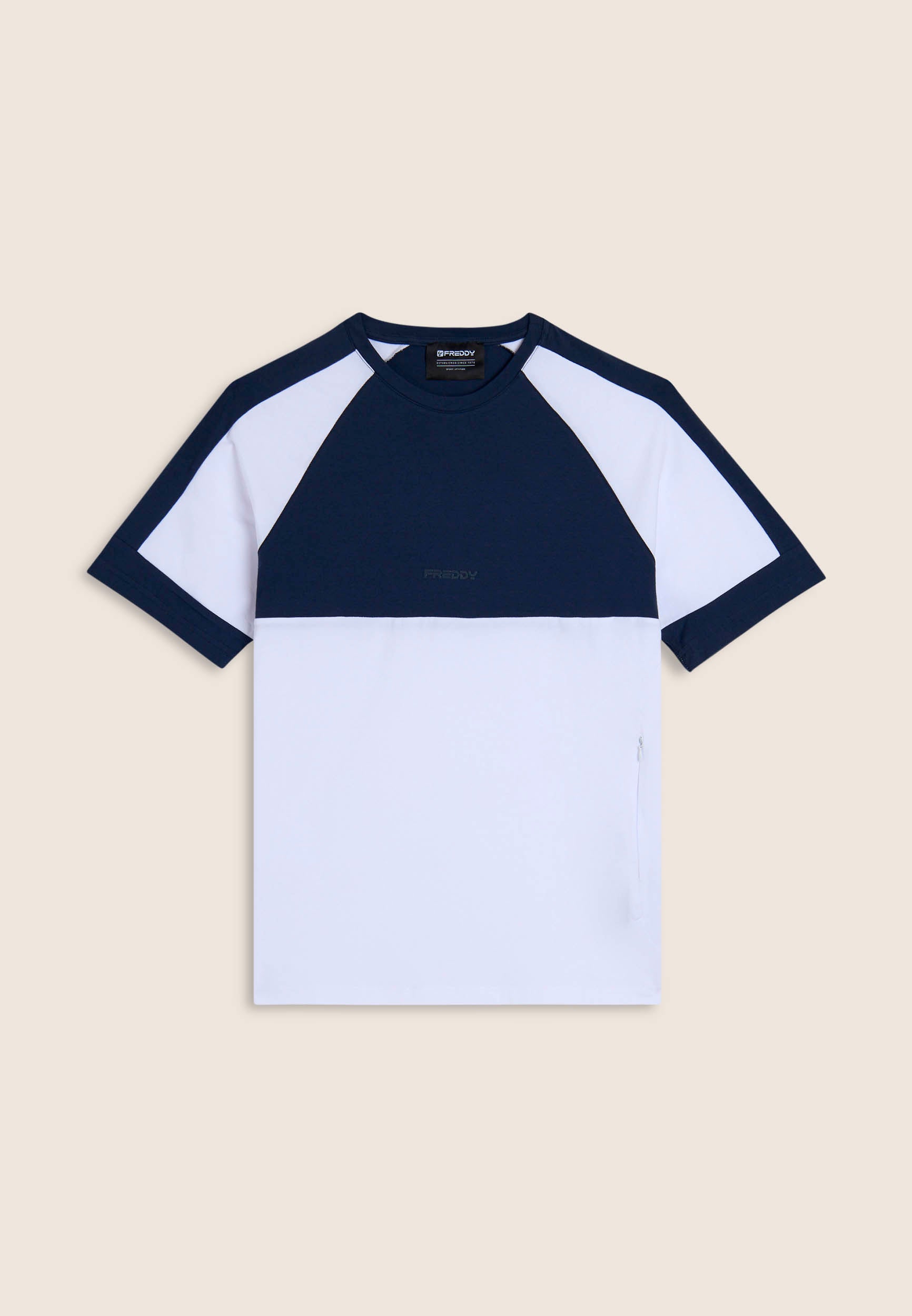 freddy-t-shirt-con-blocchi-di-colore-in-jersey-di-cotone image 7