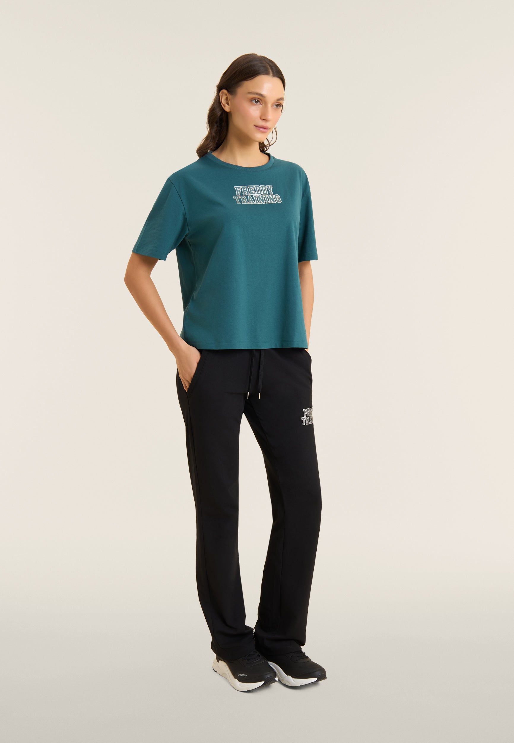 freddy-training-t-shirt-comfort-cotone-con-glitter image 2