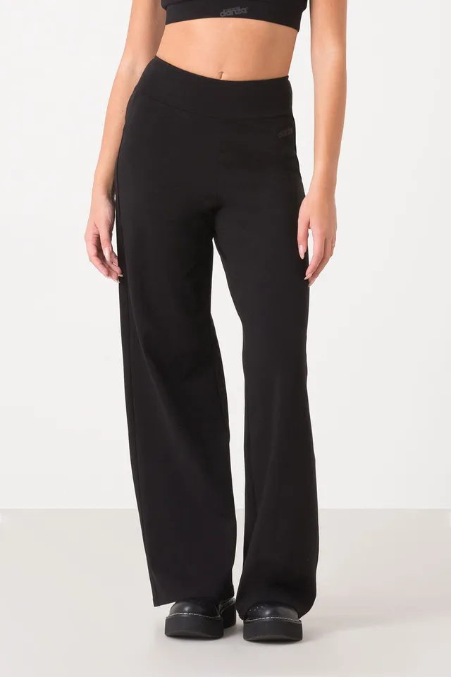 dimensione-danza-basic-pantalone-jersey-stretch-vita-alta-gamba-ampia image 1