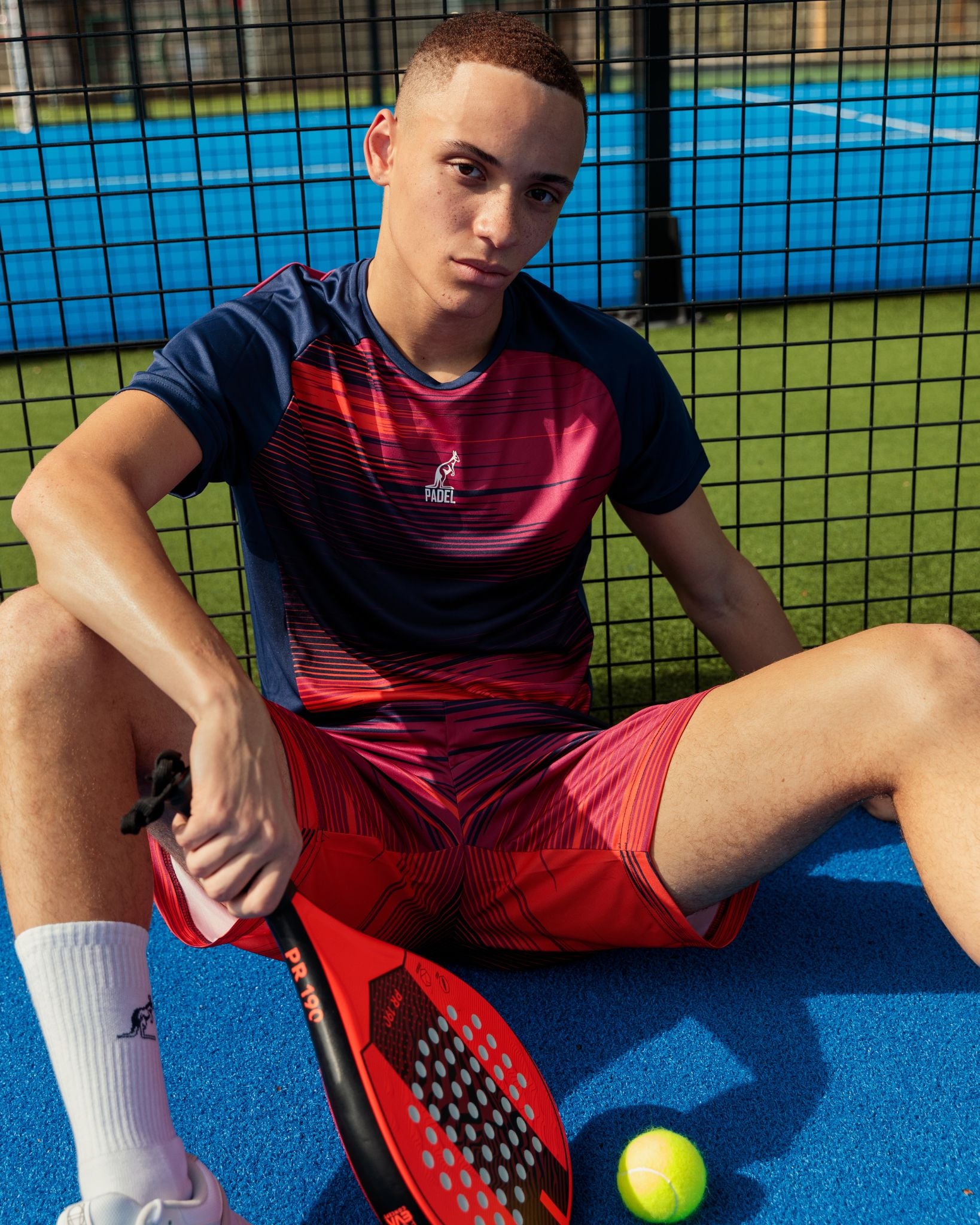 australian-gradient-lines-t-shirt-padel-blu-cosmo image 2