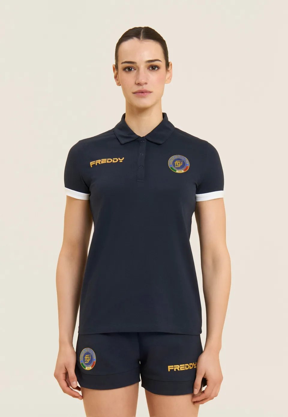 freddy-polo-donna-italia-fgi-in-jersey-di-cotone-elasticizzato image 1