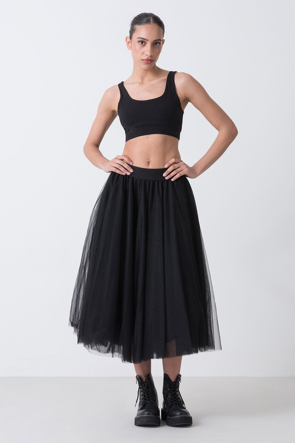 dimensione-danza-ballet-gonna-donna-in-tulle-con-elastico-jacquard-logato image 7