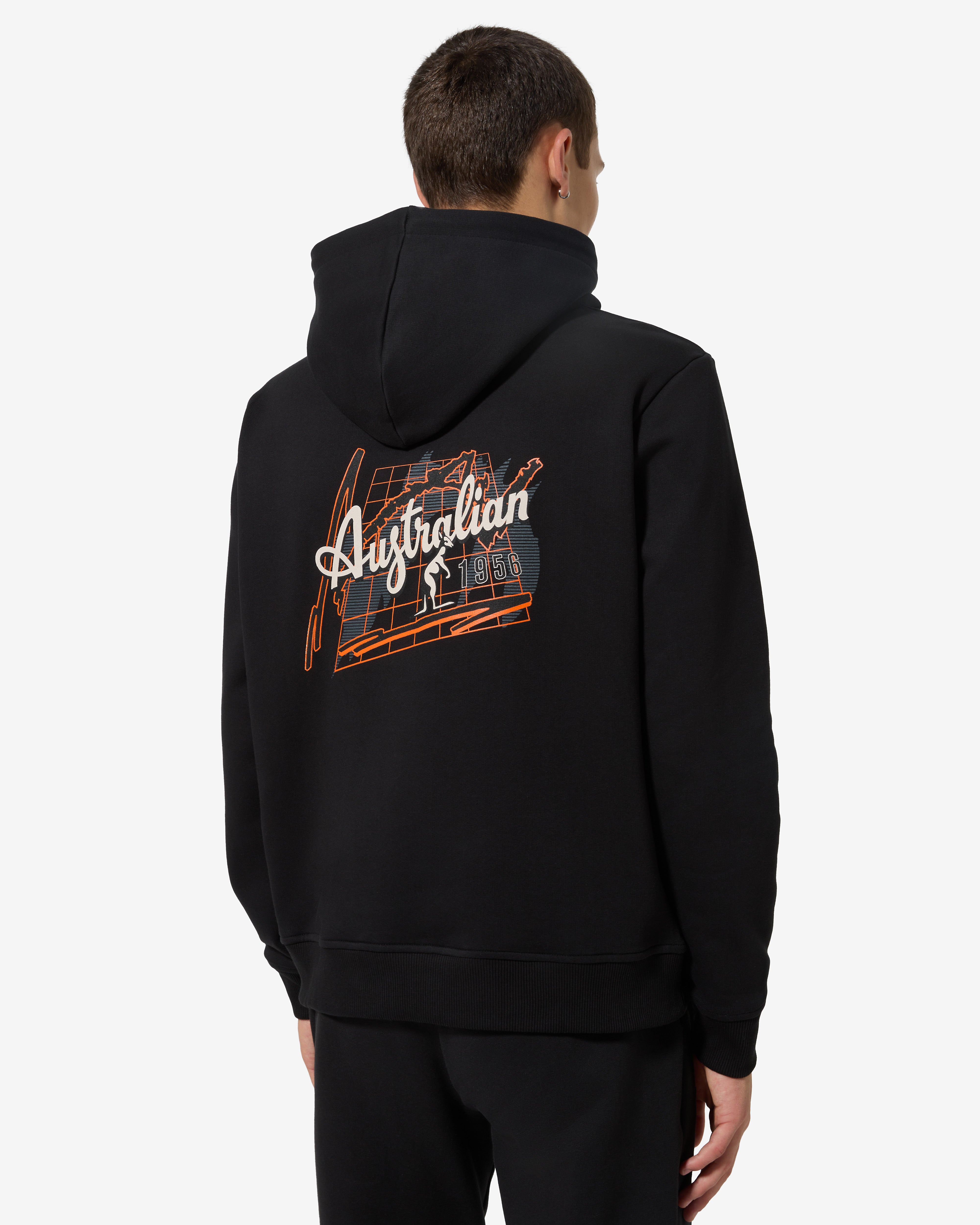 australian-opal-hoodie-felpa-cotone-cappuccio-nera image 1